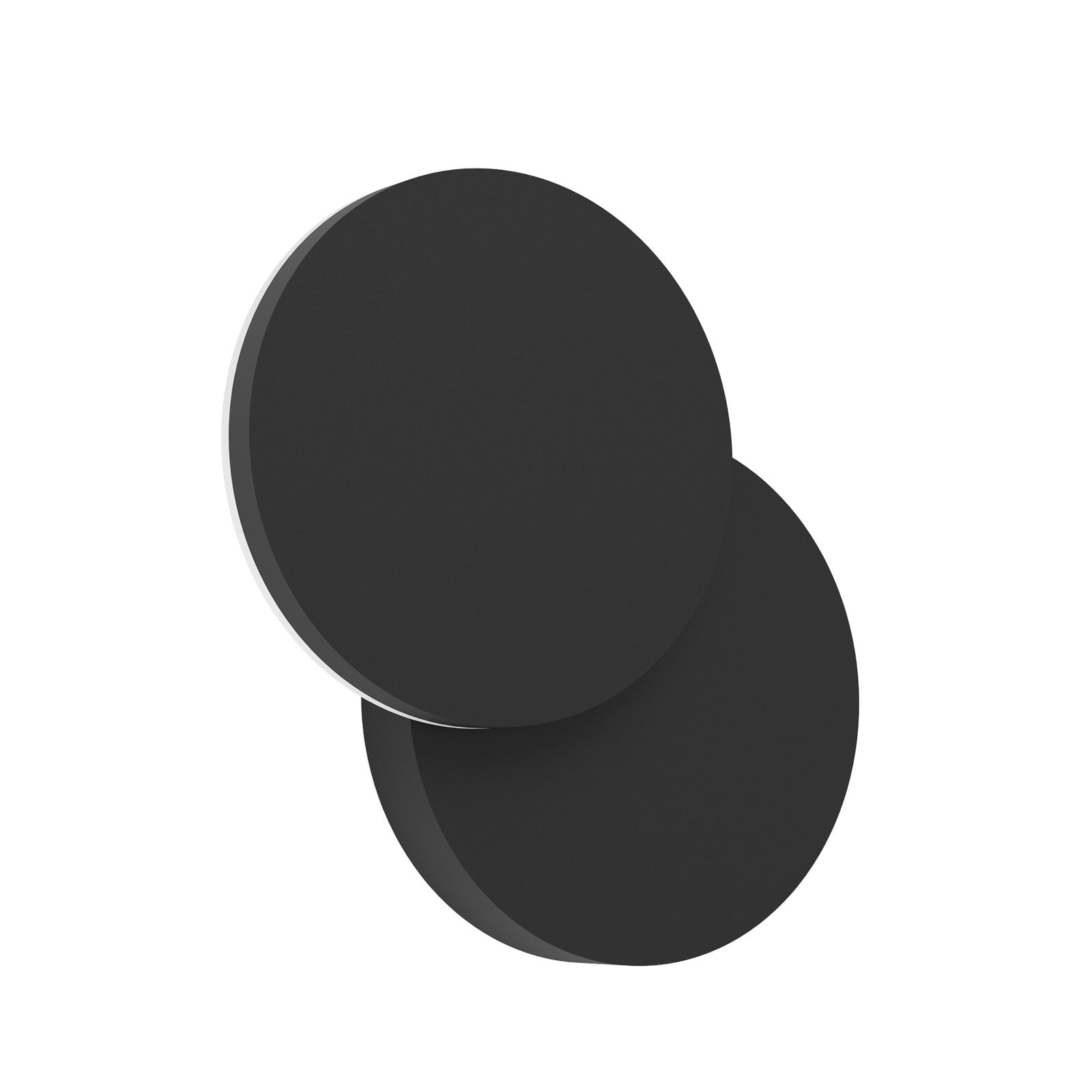 LED-Außenwandlampe Pedersano, schwarz, Ø 14 cm, Metall