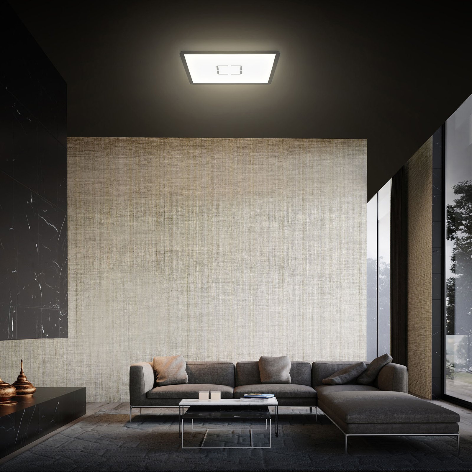 LED ceiling lamp Free, 29 x 29 cm