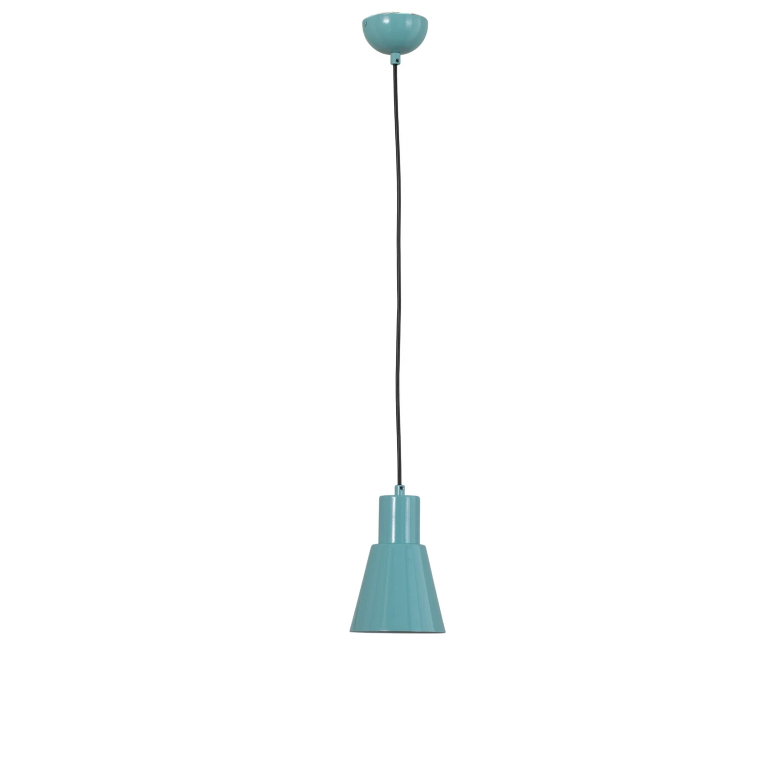 Suspension Konikkem, turquoise, métal, Ø 14 cm, E27