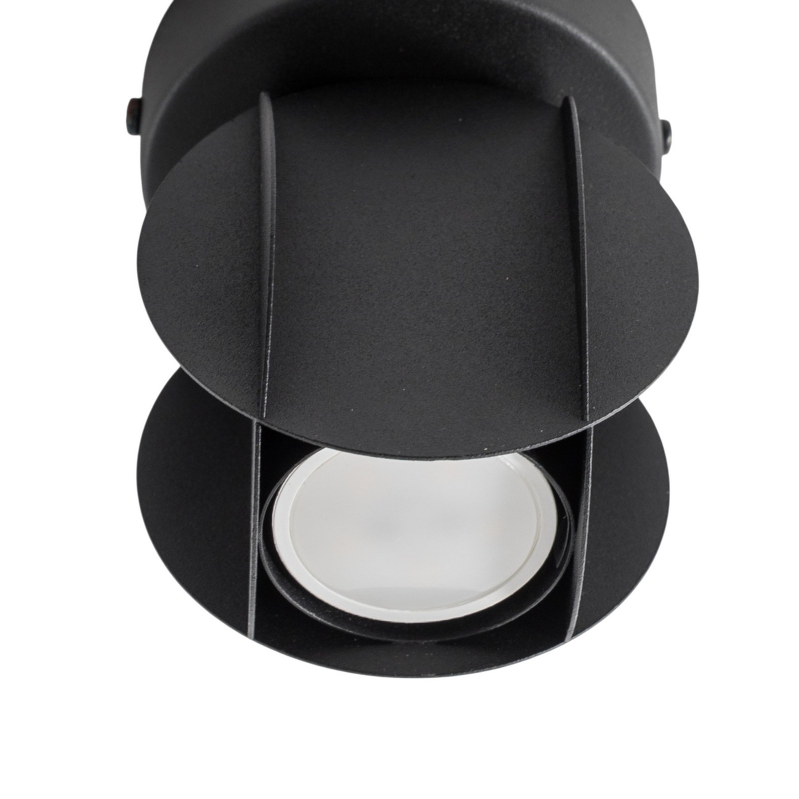 GAMBIT downlight, black, Ø 10 cm, metal, GU10 LED GAMBIT downlight, black, Ø 10 cm, metal, GU10 LED