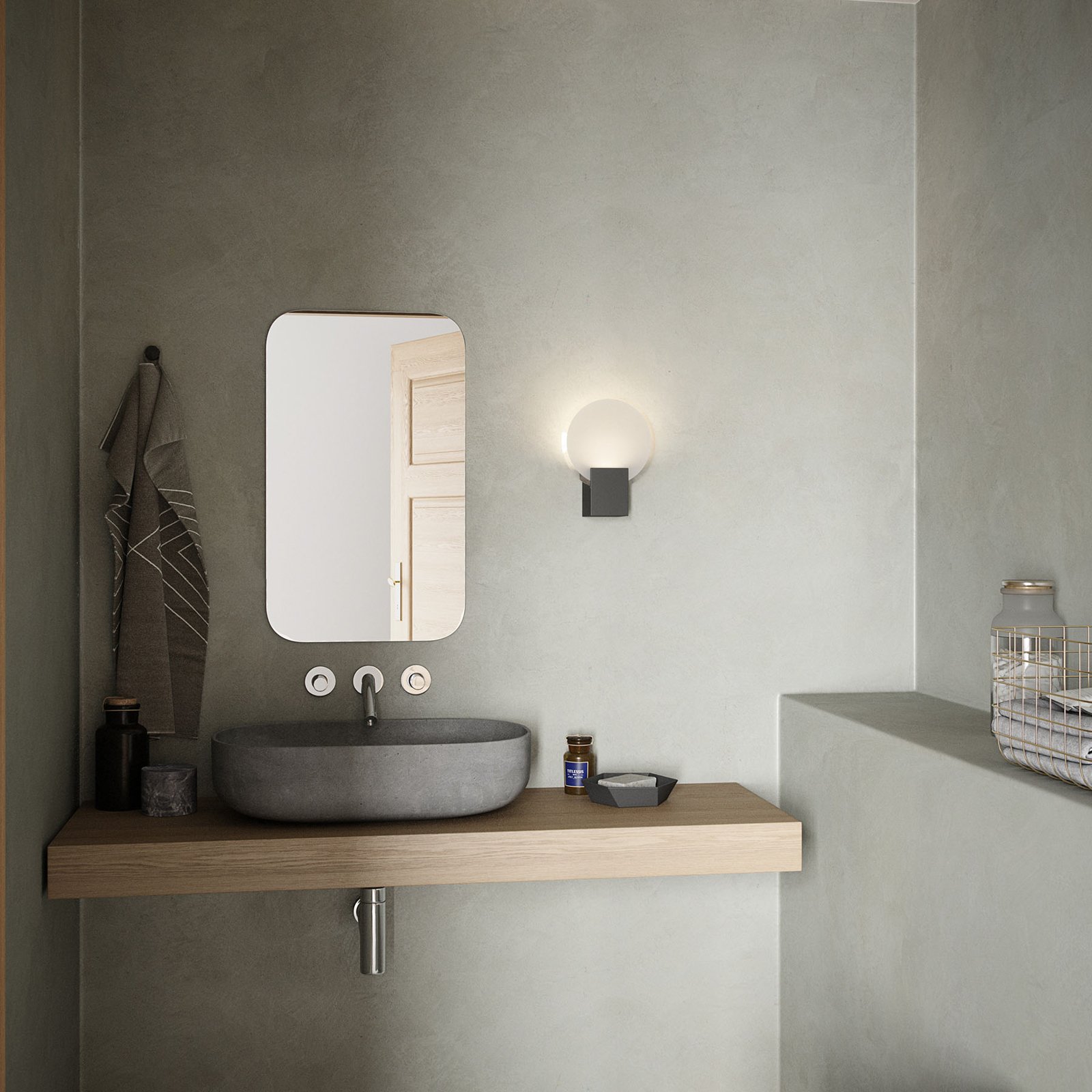Hester Wandleuchte Dim. Black - Nordlux
