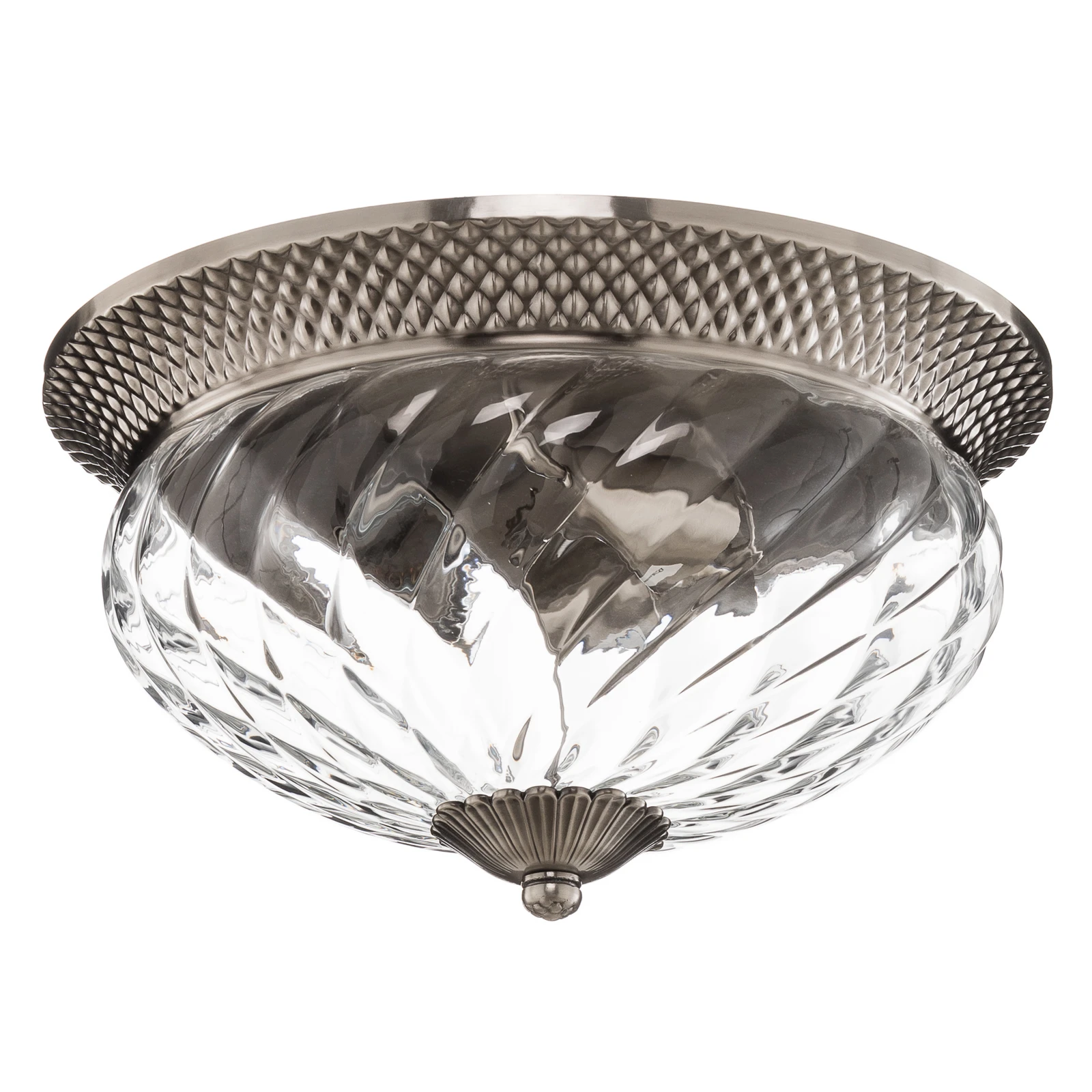 Plafoniera Plantation nichel anticato, 40,6cm