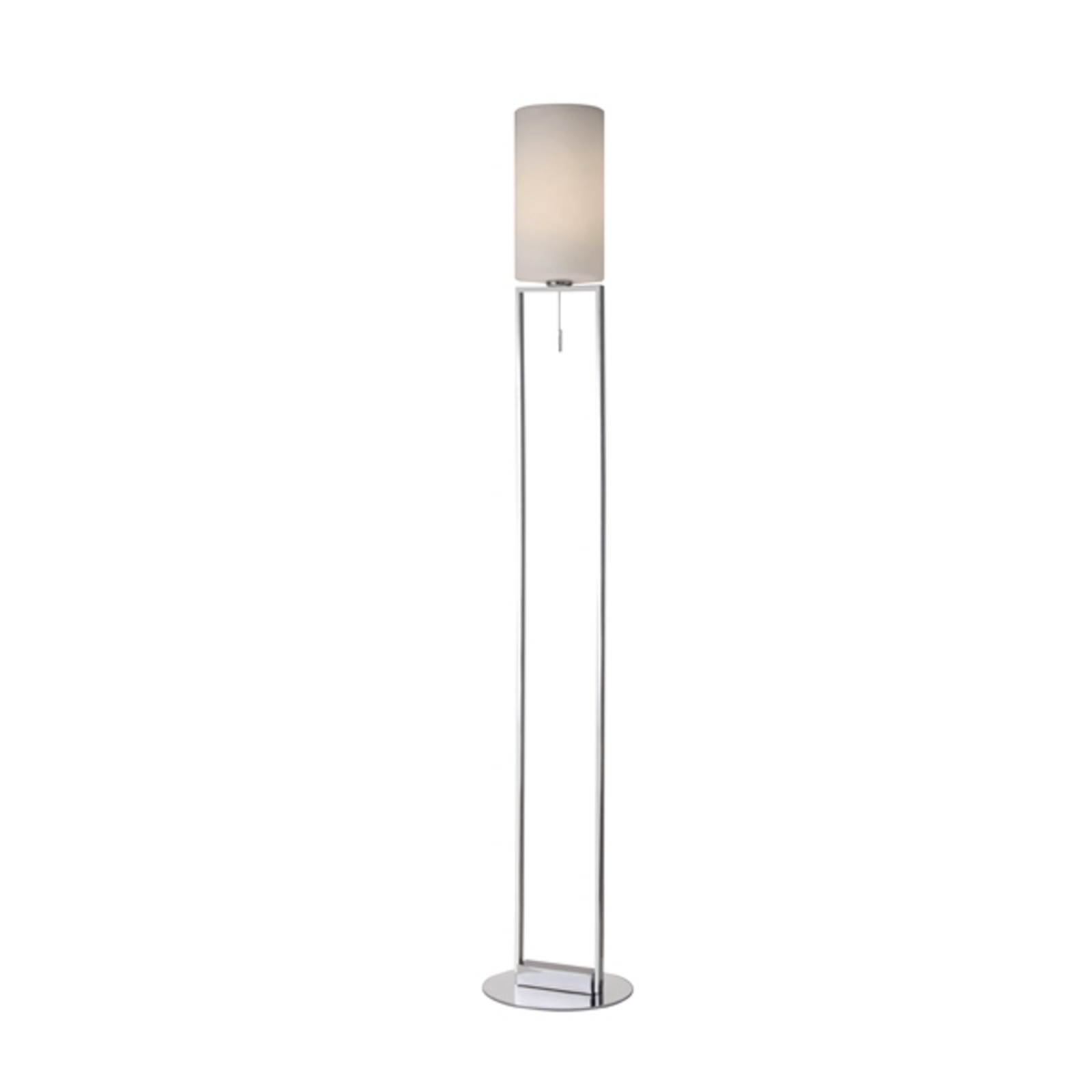 Villeroy & Boch Fine floor lamp, glass lampshade, pull switch, for Living / Dining Room, metal, glass, E27, 60 W, energy efficiency: A++, H: 160 cm