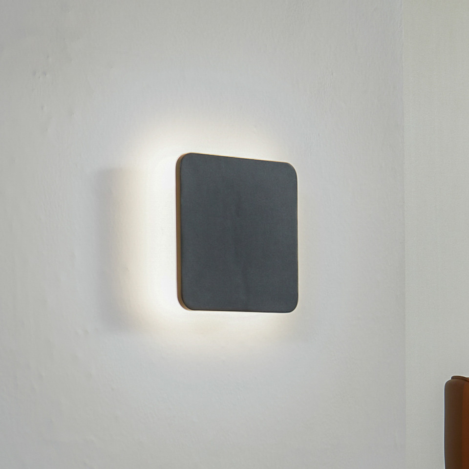 Lucande Elrik LED-vägglampa 22 cm, svart från Lucande