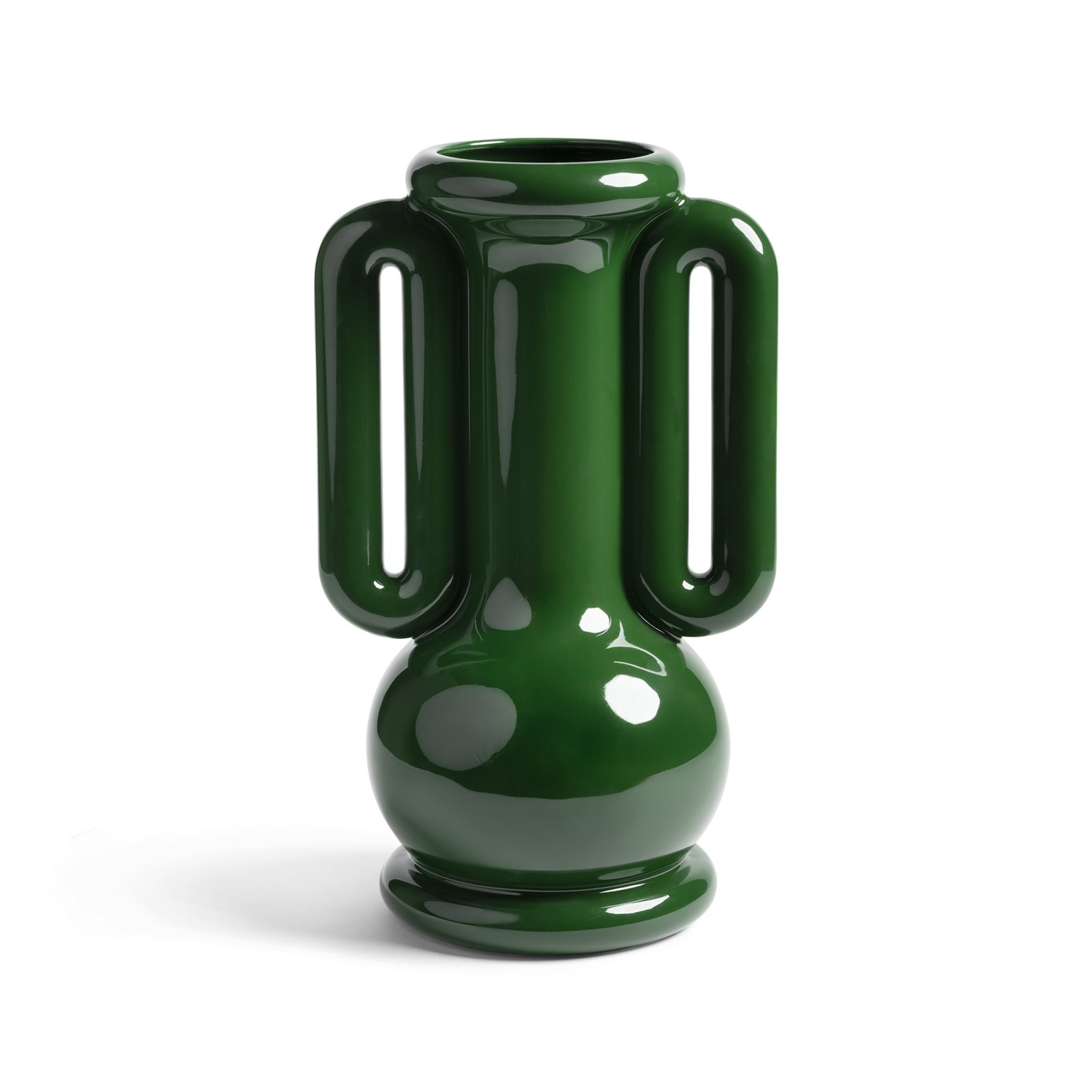 Amfora-vase, grøn, stentøj, højde 36 cm – &Klevering