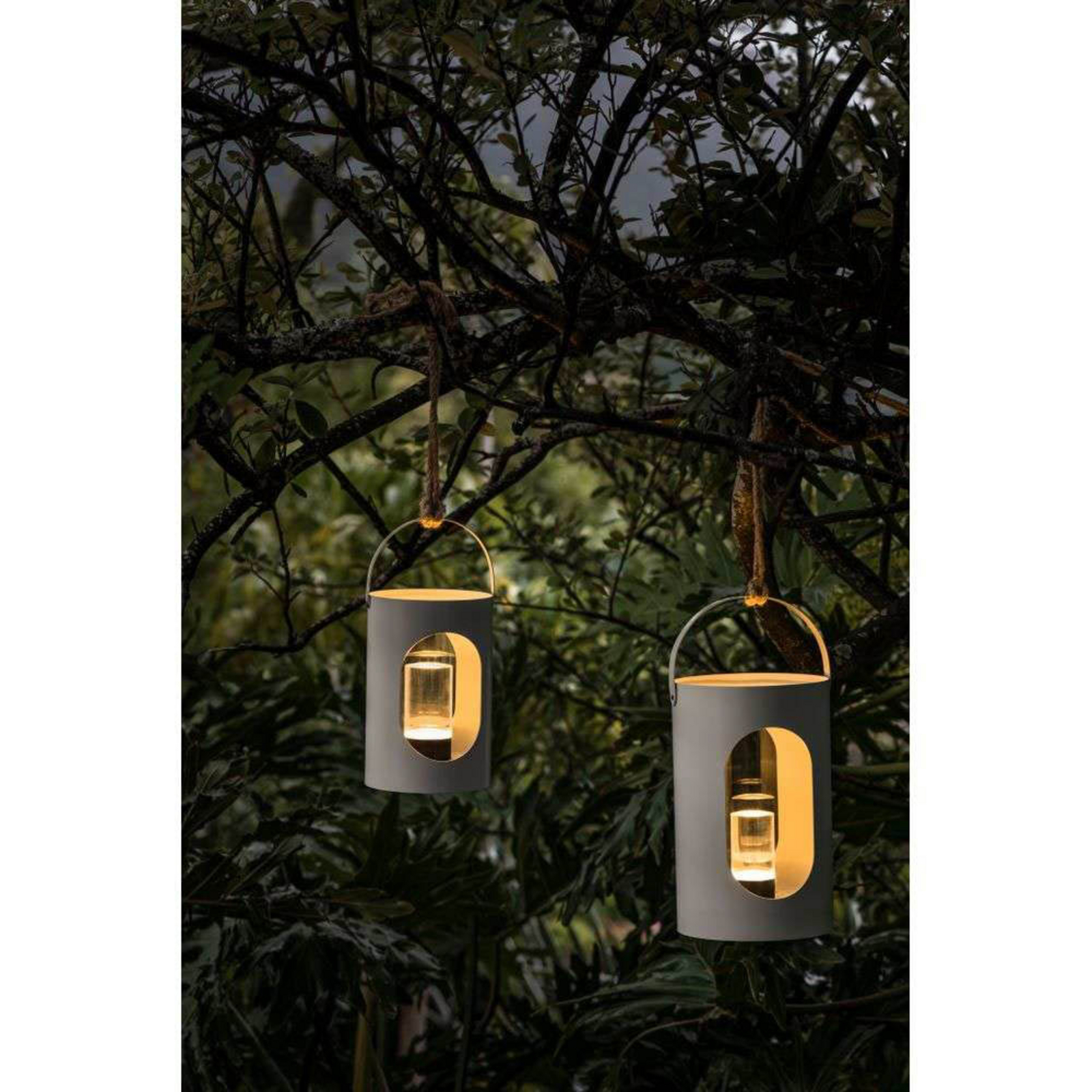 Uyuni & Ekta Light House Lantern 22x35 Light Grey - Uyuni Lighting