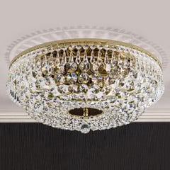 Plafoniera SHERATA circolare, oro 45 cm