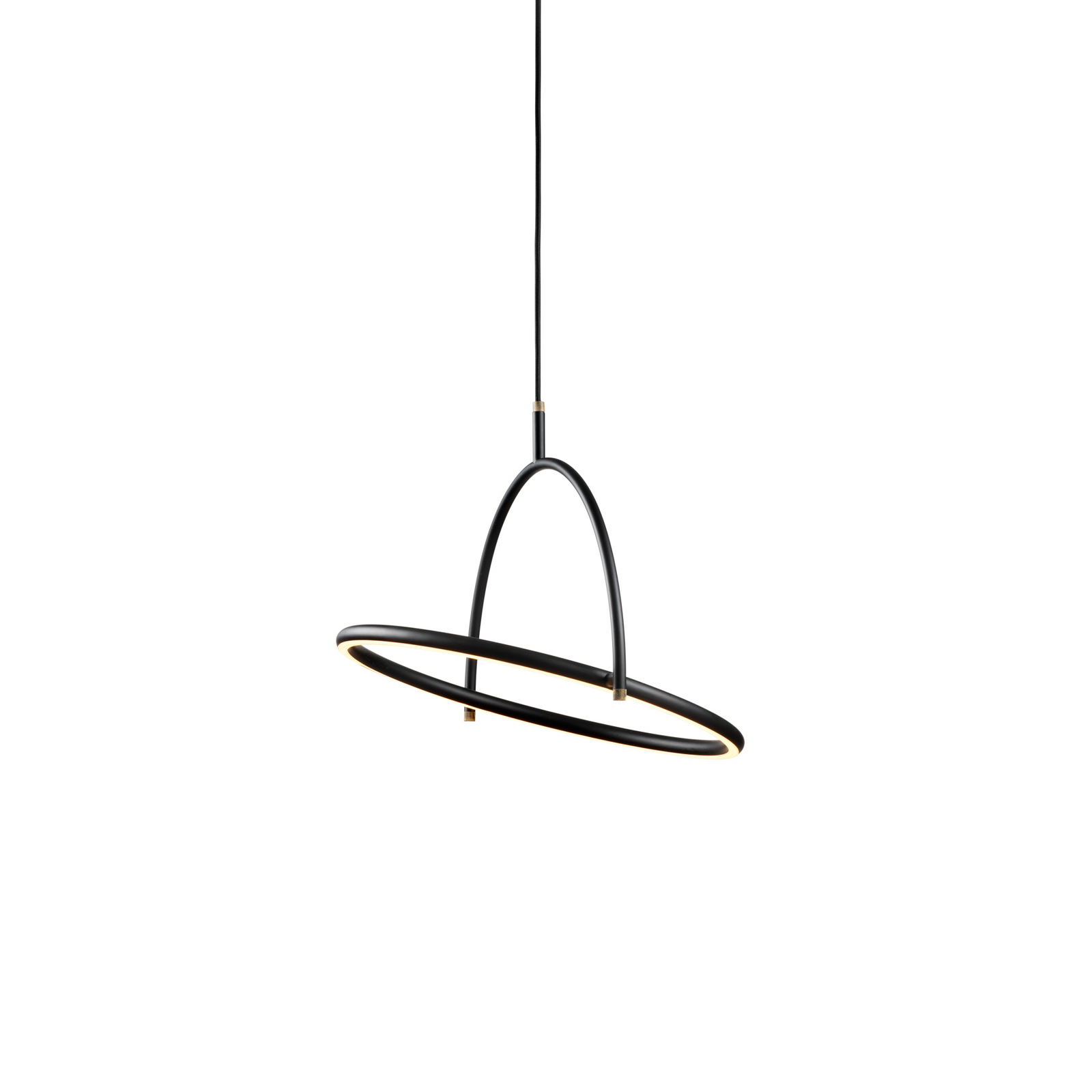 TILT LED hanglamp, Ø 40 cm, zwart, stepdim - Halo Design