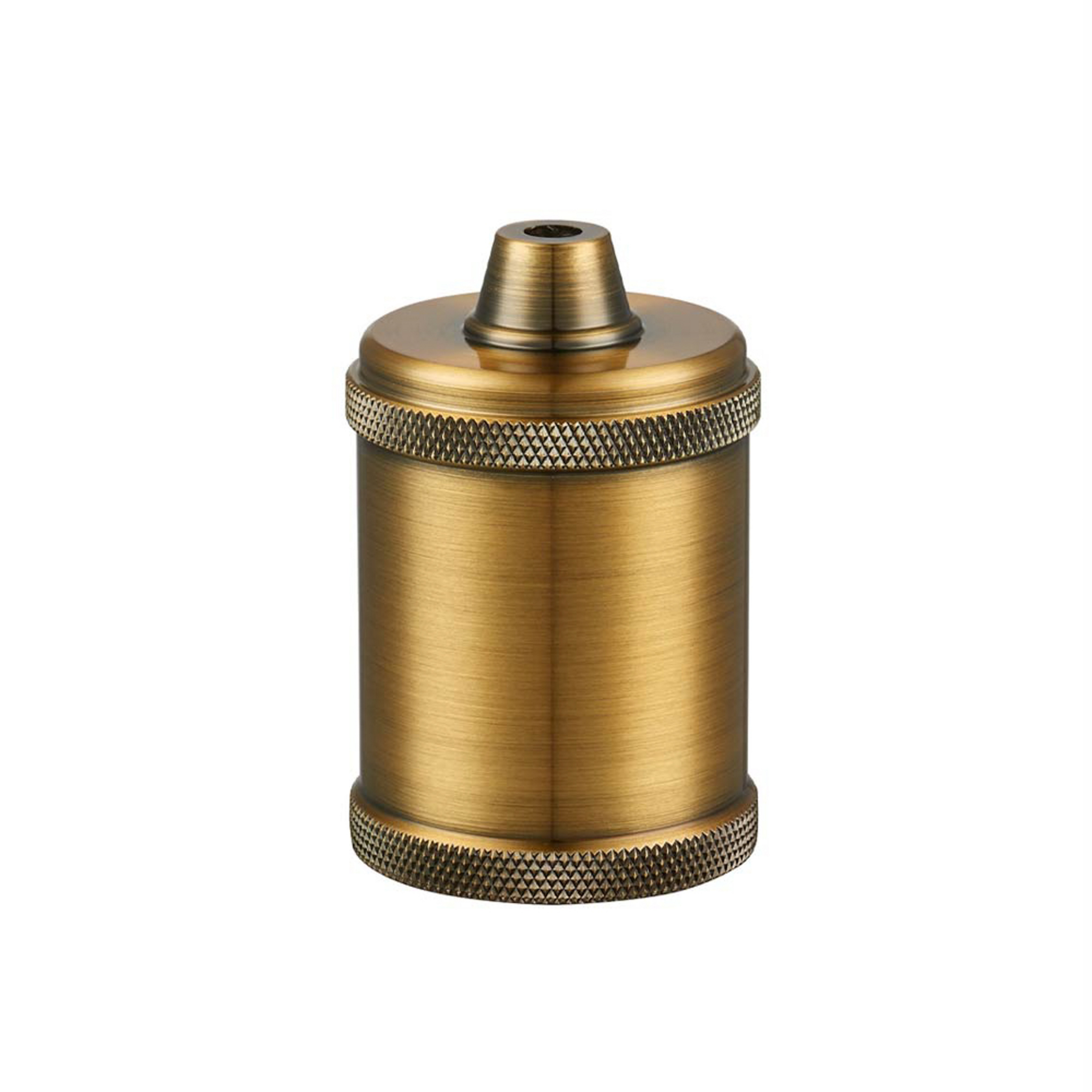 717507 E27 socket, antique brass, metal - Halo Design