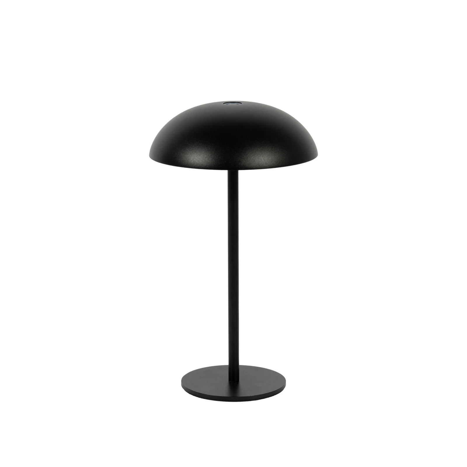 Arcchio LED oppladbar bordlampe Thenra, svart, veggfeste