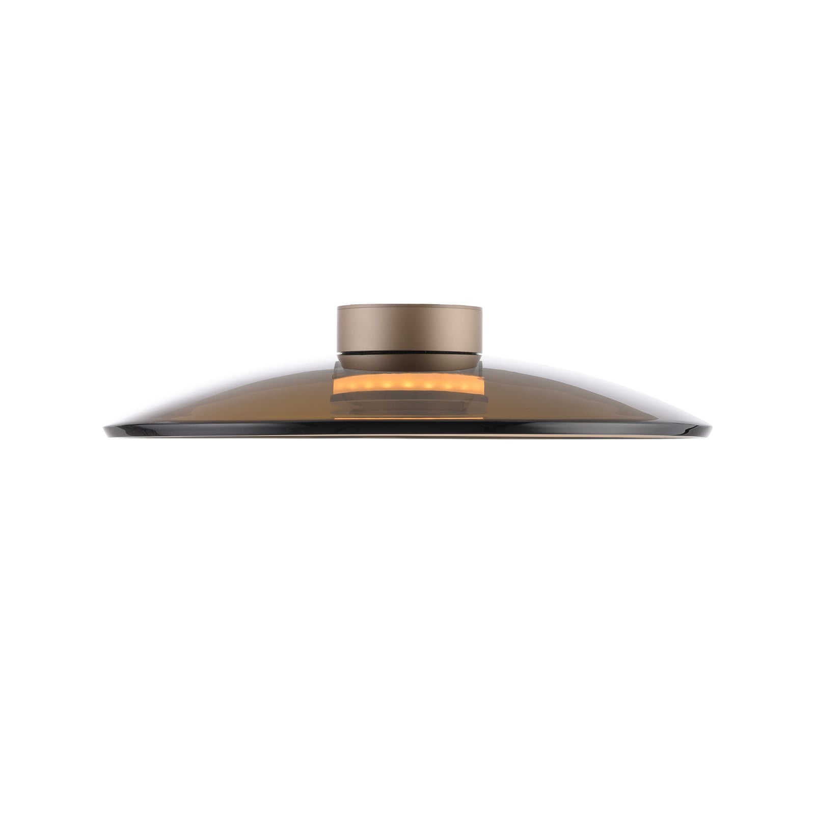 Moon LED-Deckenlampe bronce Ø50cm, Amberglas (dunkel) - PURE Moon LED-Deckenlampe bronce Ø50cm, Amberglas (dunkel) - PURE