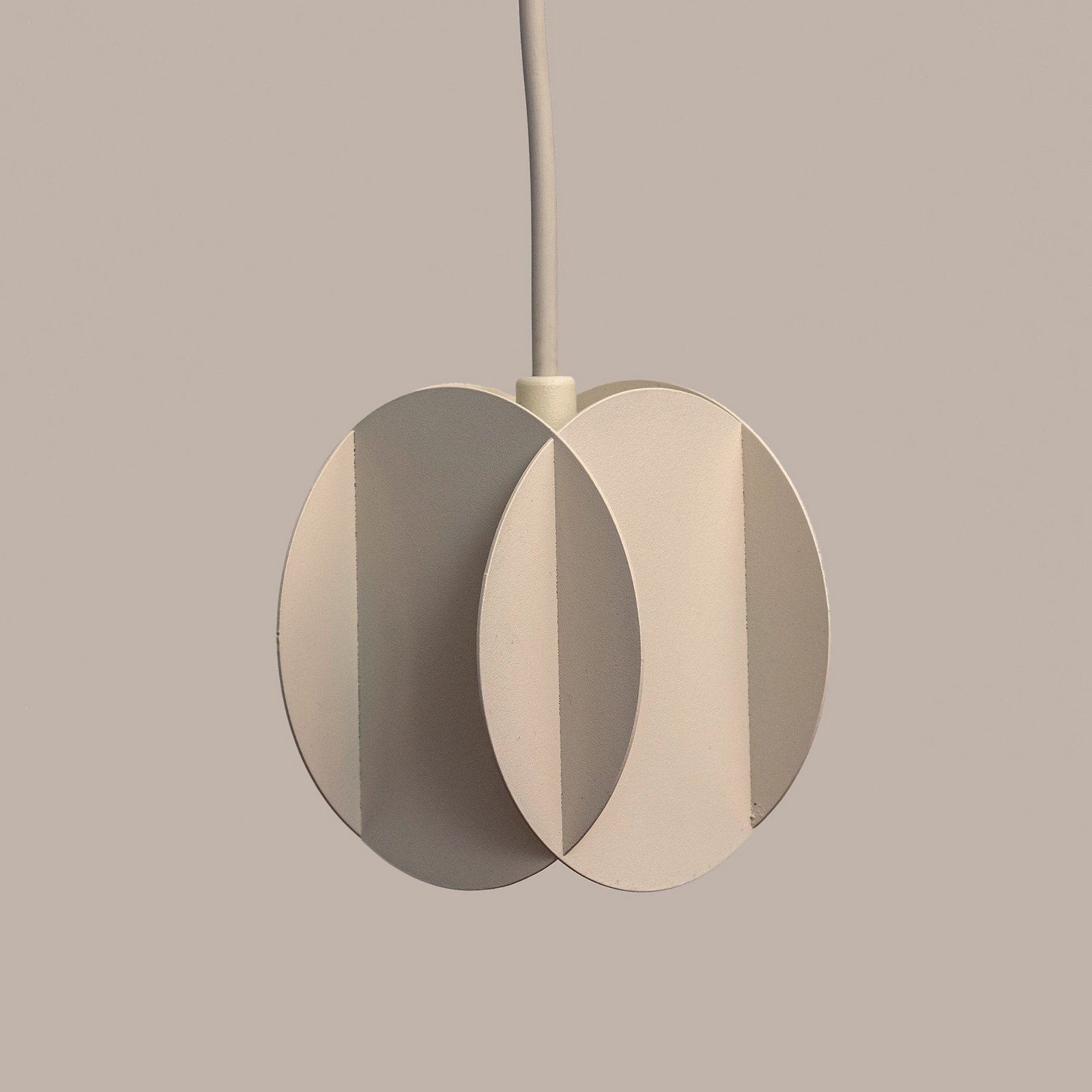Lampa wisząca GAMBIT, kremowy biały, Ø 10 cm, metal, GU10