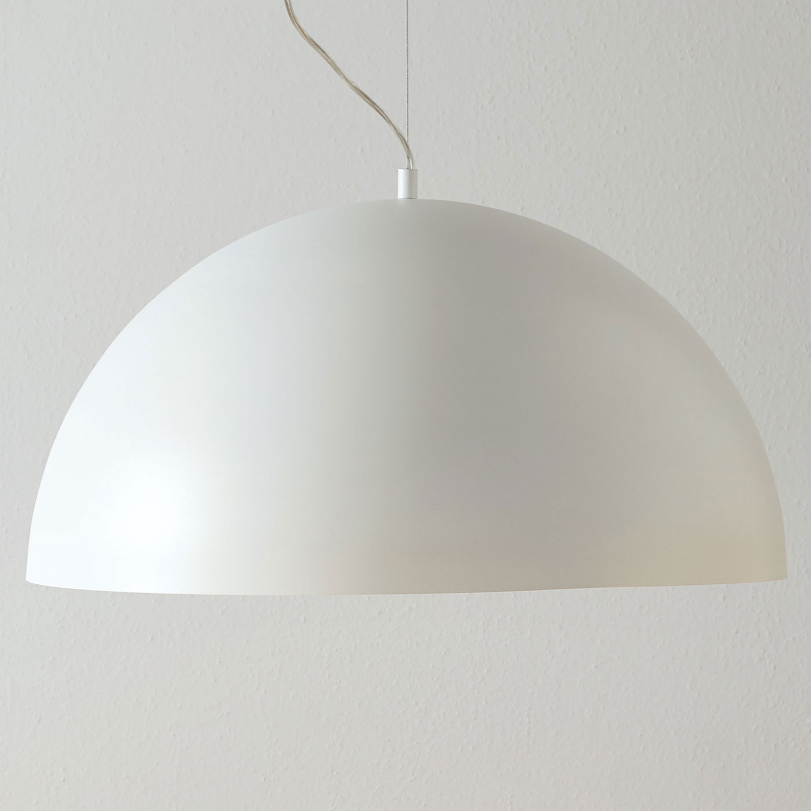 Lucande Maleo hanging light 65 cm white, for Living / Dining Room, steel, E27, 60 W, energy efficiency: A++, H: 32.5 cm