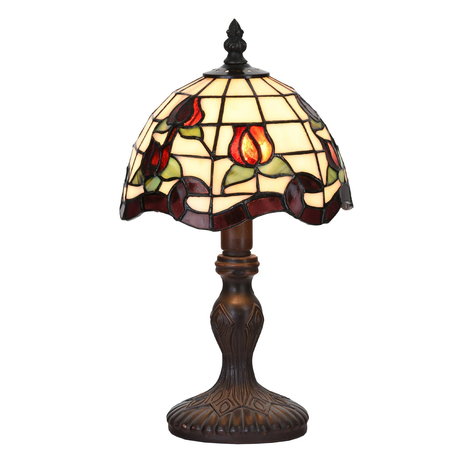 Clayre&Eef Lampe à poser 5LL-6157 au style Tiffany