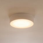 Stropní světlo Cleo, Ø 30 cm, IP20, bílá, kov, E27