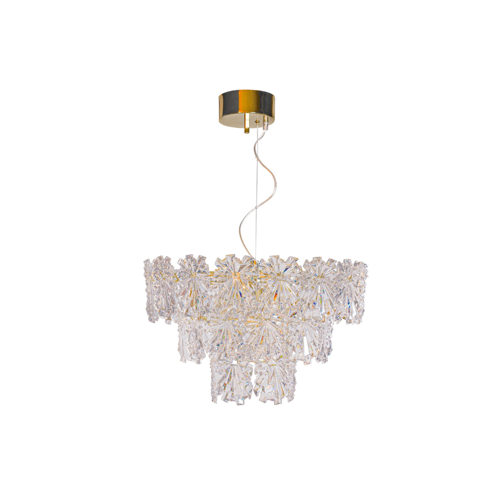 Lámpara colgante Lorraine de By Rydens, Ø 52 cm, transparente