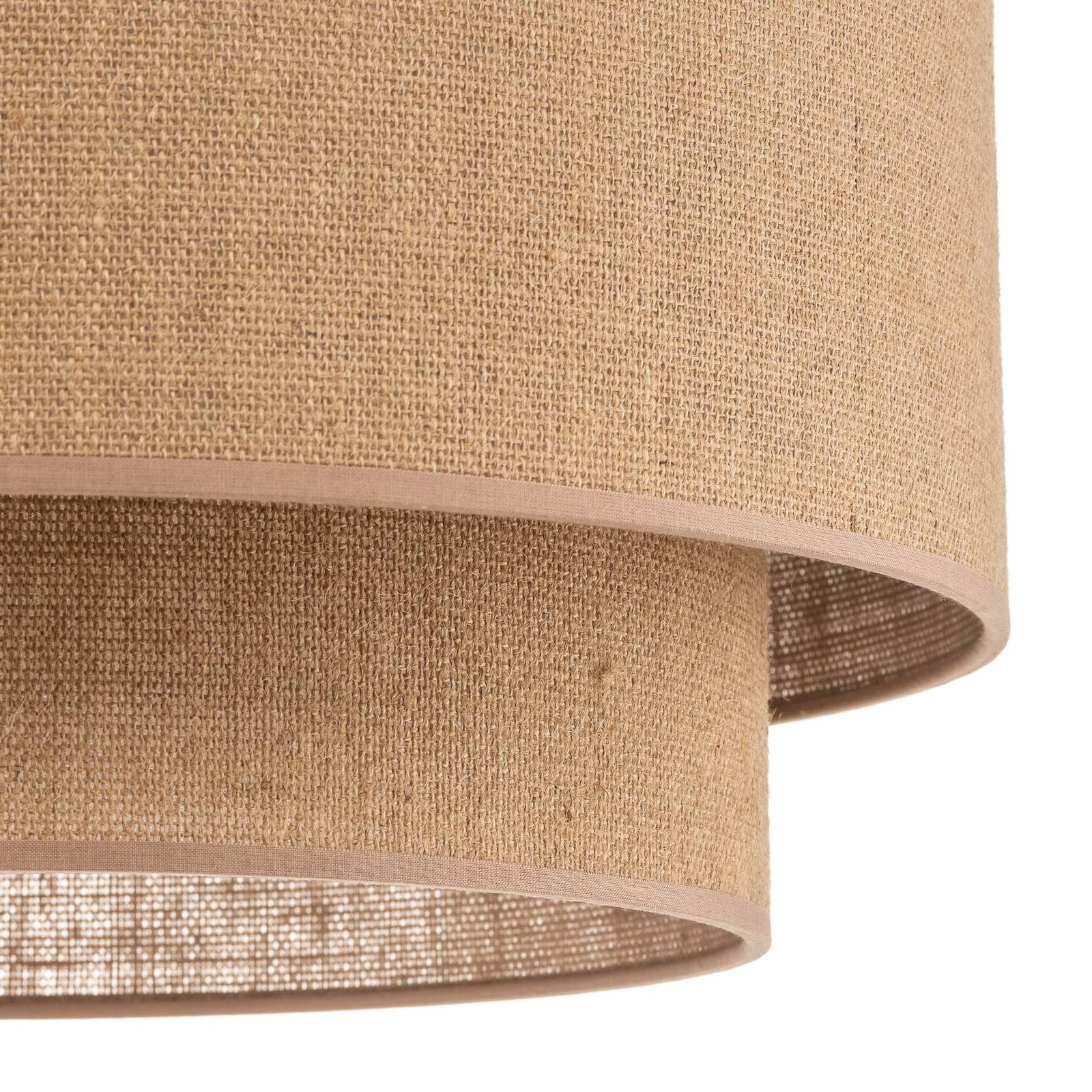 Euluna Boho jute lampa sufitowa naturalny brąz Ø45cm