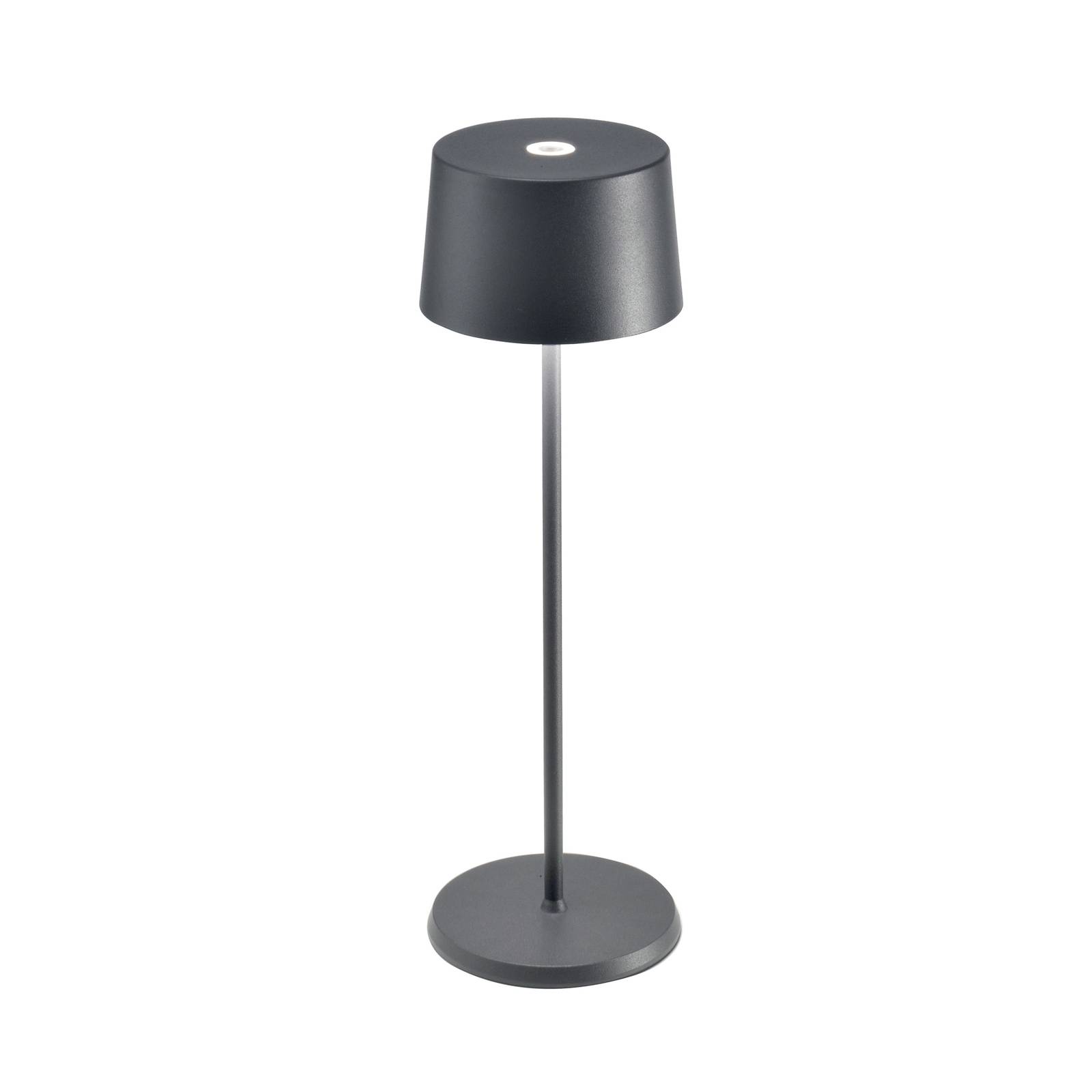 Zafferano Olivia 3K Akku-Tischlampe IP65 grau
