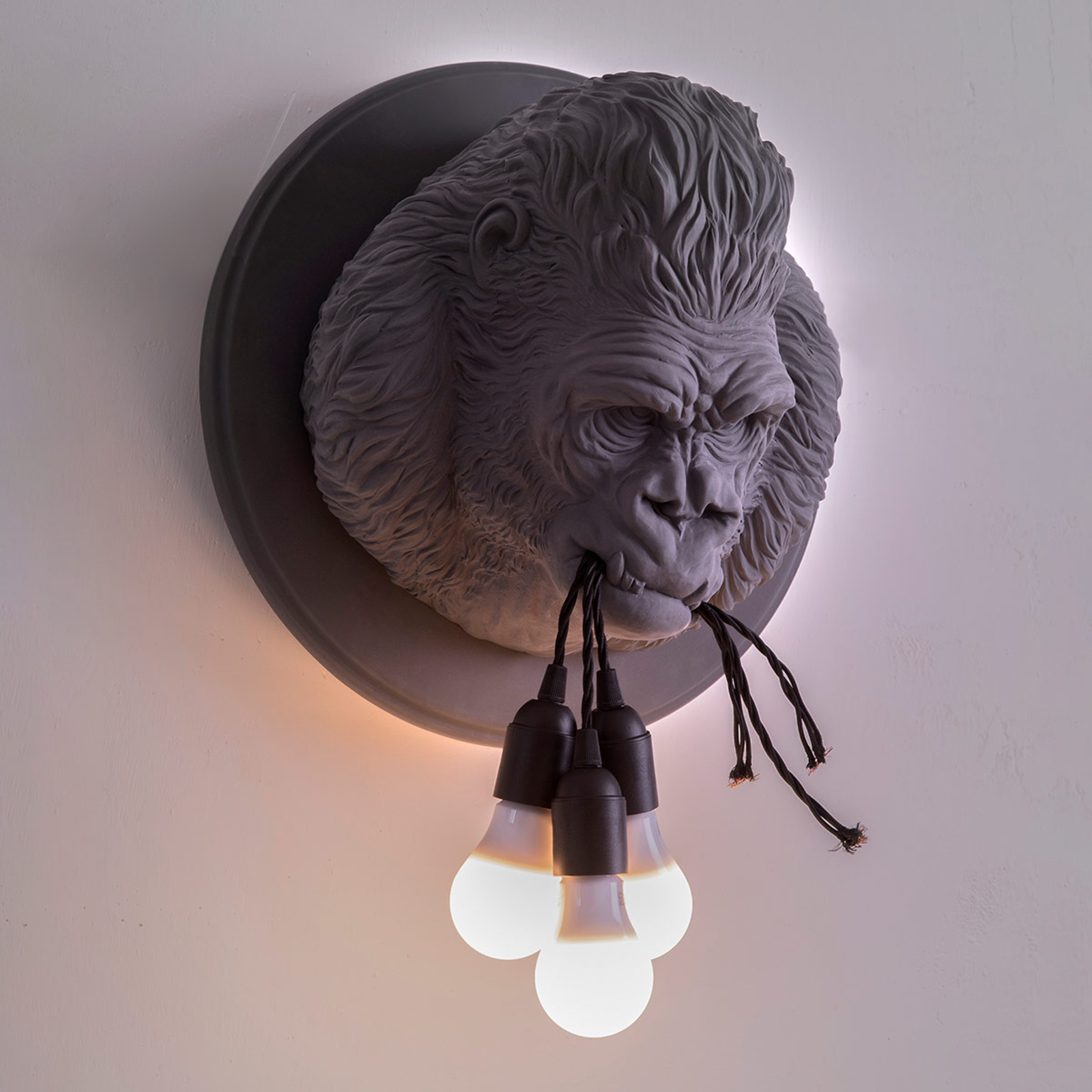 Karman Ugo Rilla - designer wall light, grey