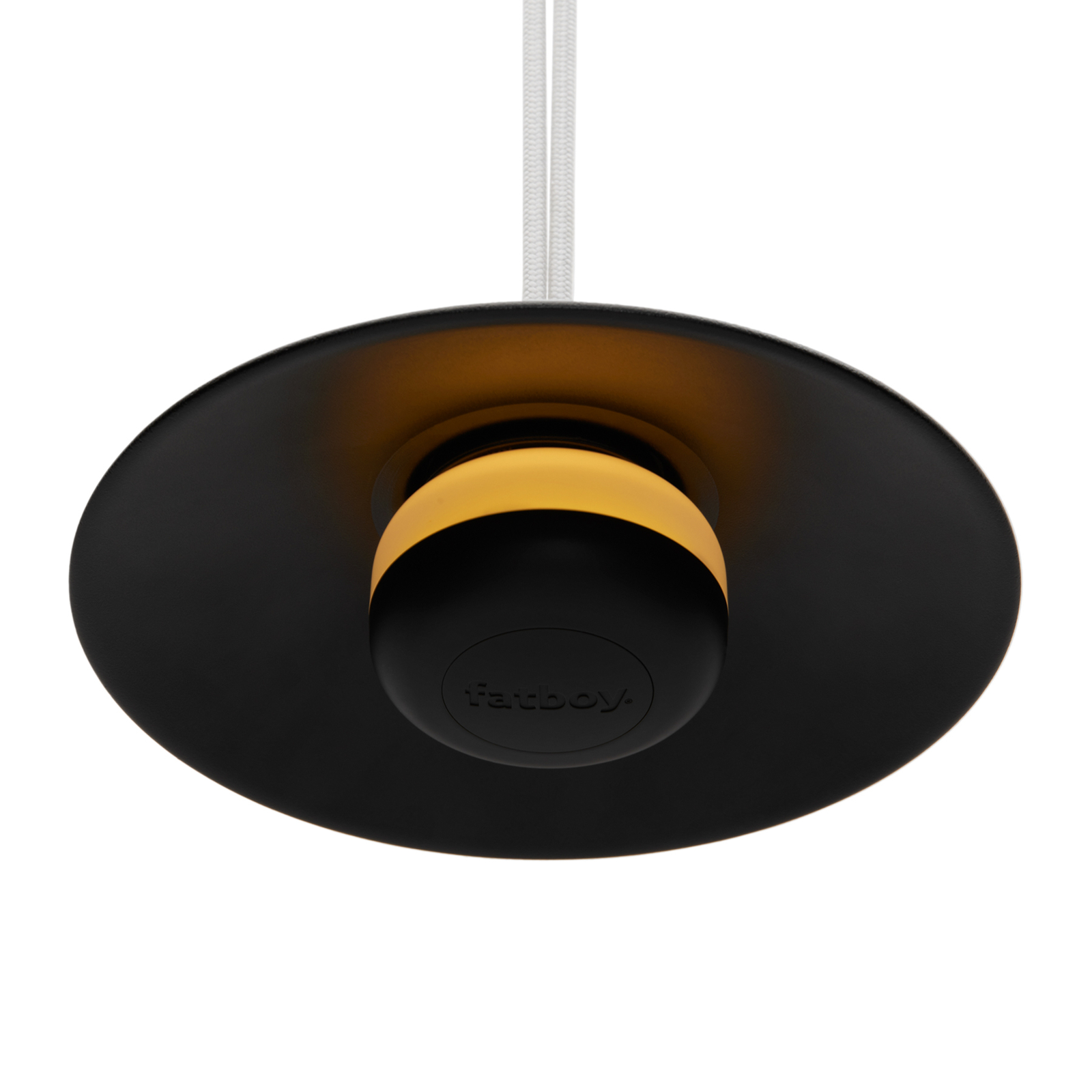 Nabíjecí závěsné světlo Fatboy Chap-O LED, černé, stmívatelné, IP55