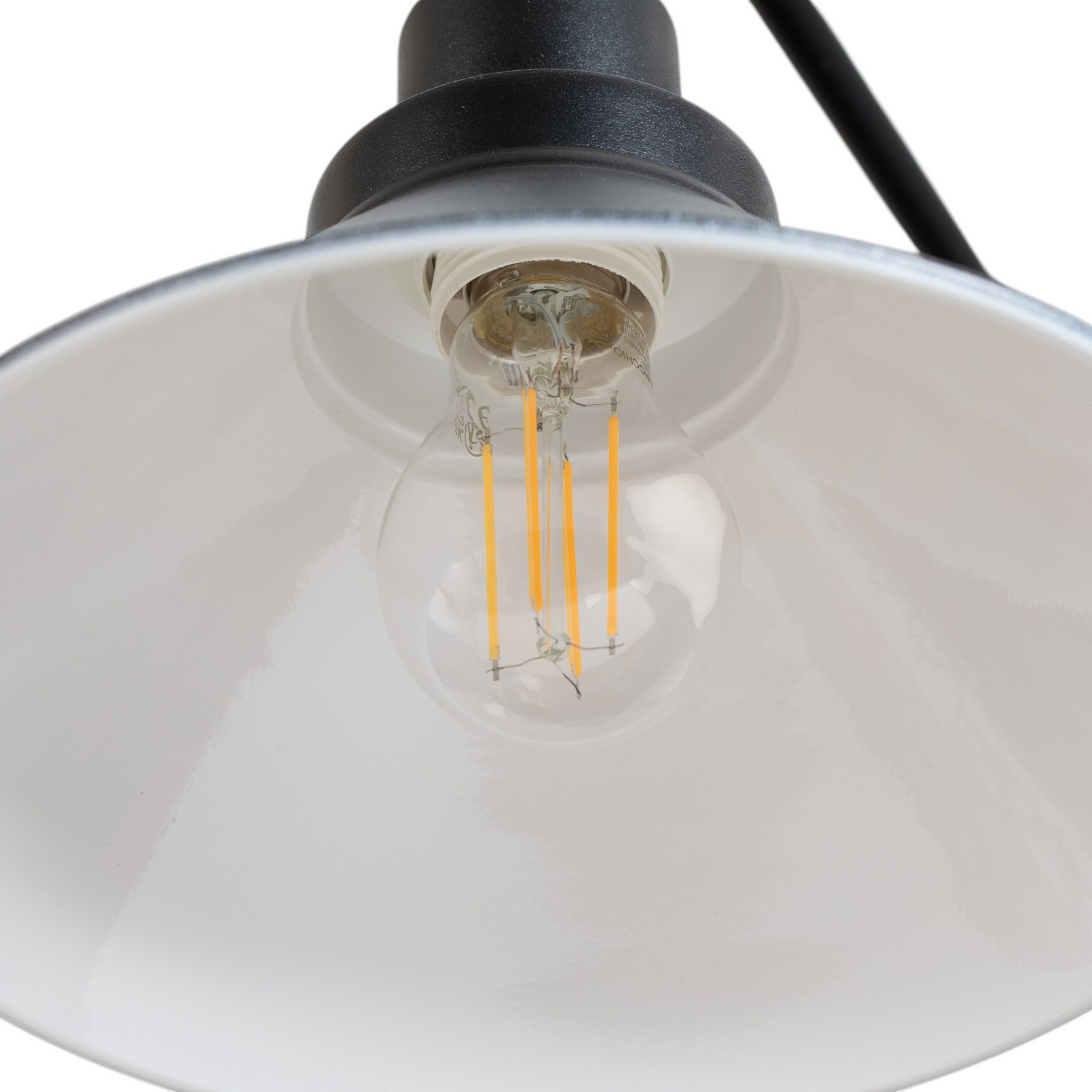 Craft III pendant light in black, 3-bulb