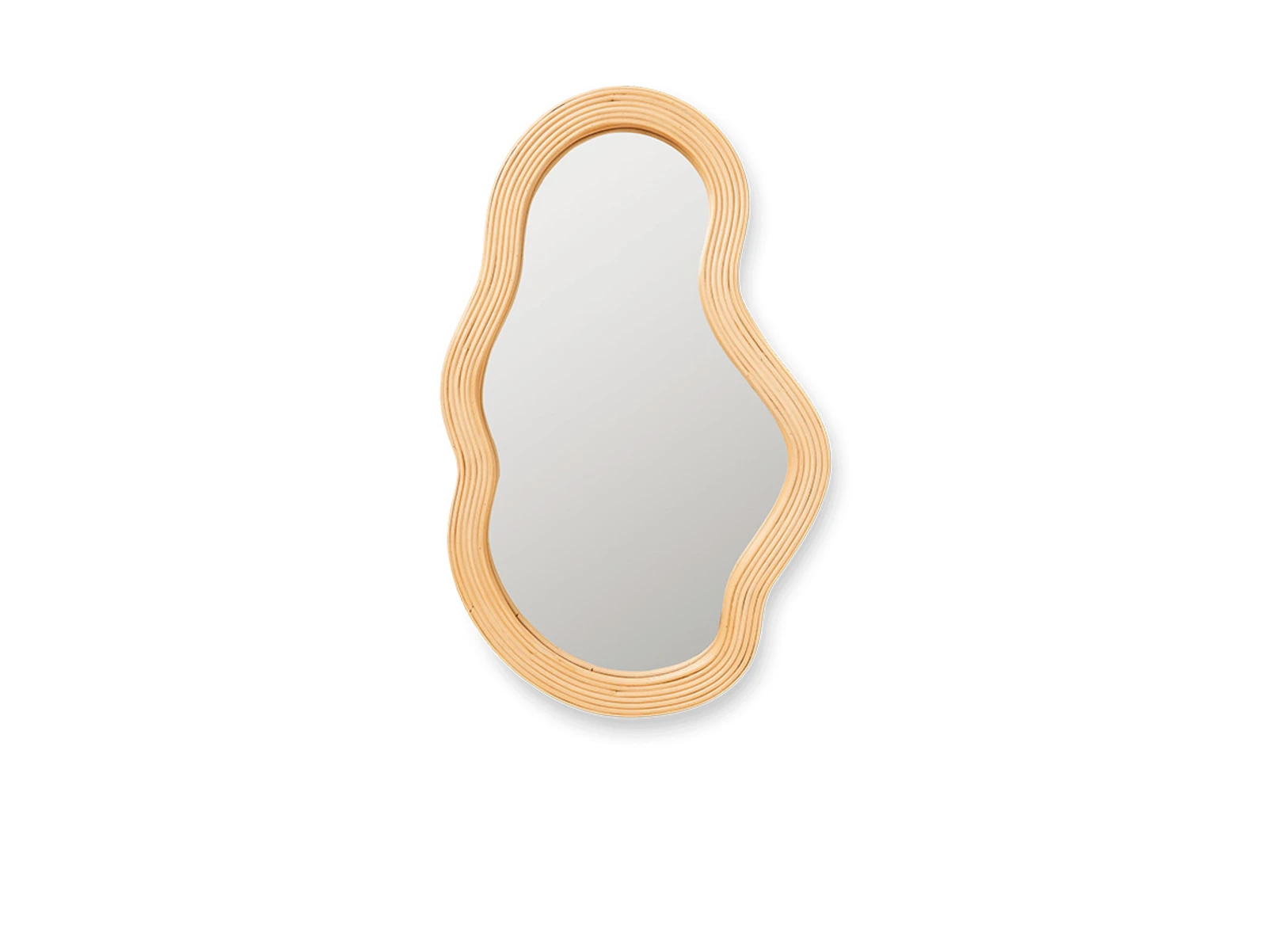 Pond Mirror Medium Rattan Natural - Ferm Living | Buy online