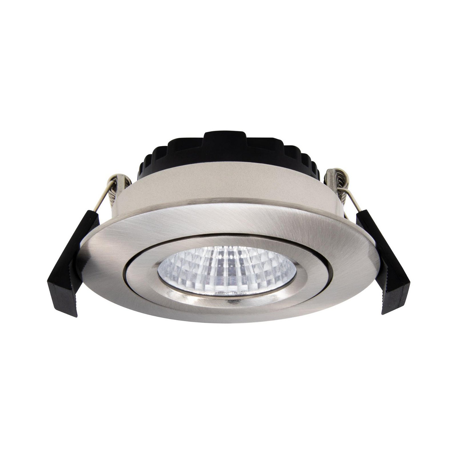 DOTLUX LED stropno ugradbeno svjetlo CIRCLEminidim nehrđajući čelik Ø 8,5 cm