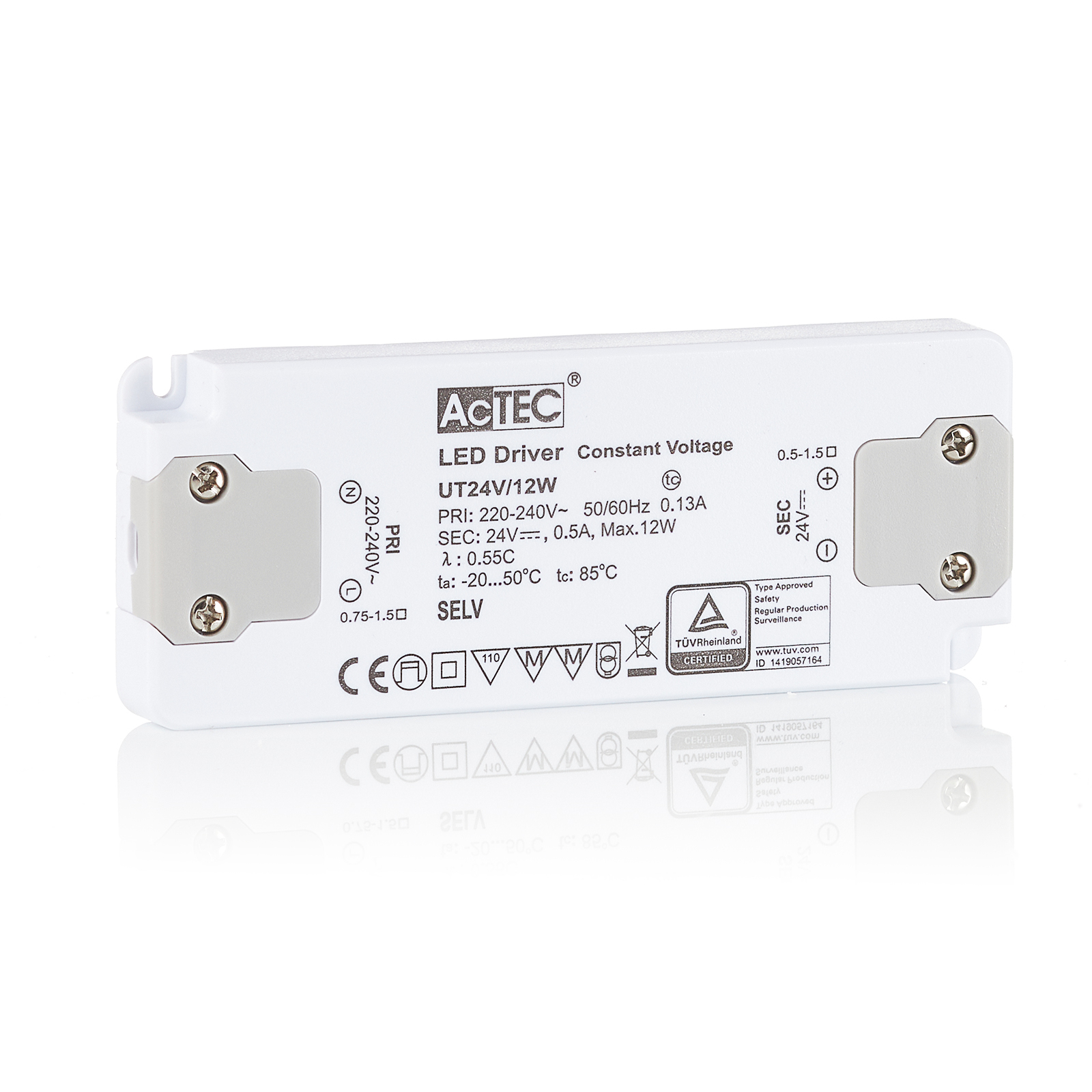 AcTEC Slim transformador LED CV 24V, 12W