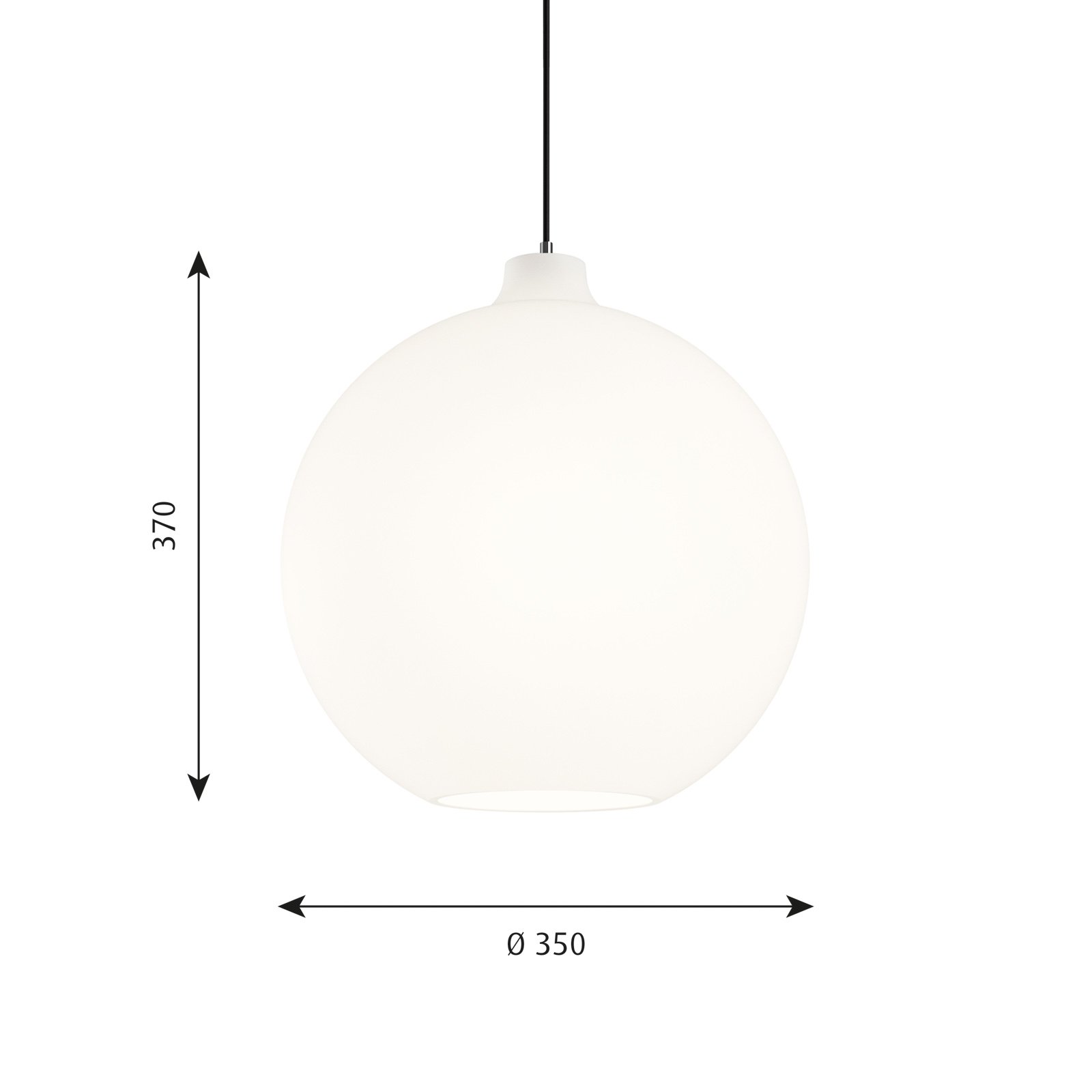 Wohlert Pendel Ø350 White Opal - Louis Poulsen