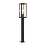 Box path light made of stainless steel, black
