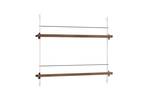 Magazine Shelving Smoked Oak White - Moebe