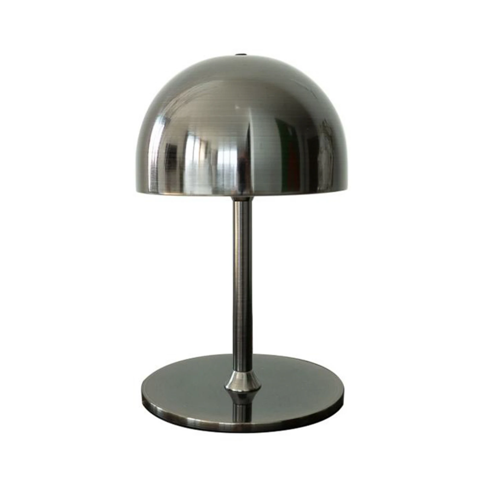 LED-akutoitega laualamp Tim, nikkelvärvi, kõrgus 22 cm, IP54