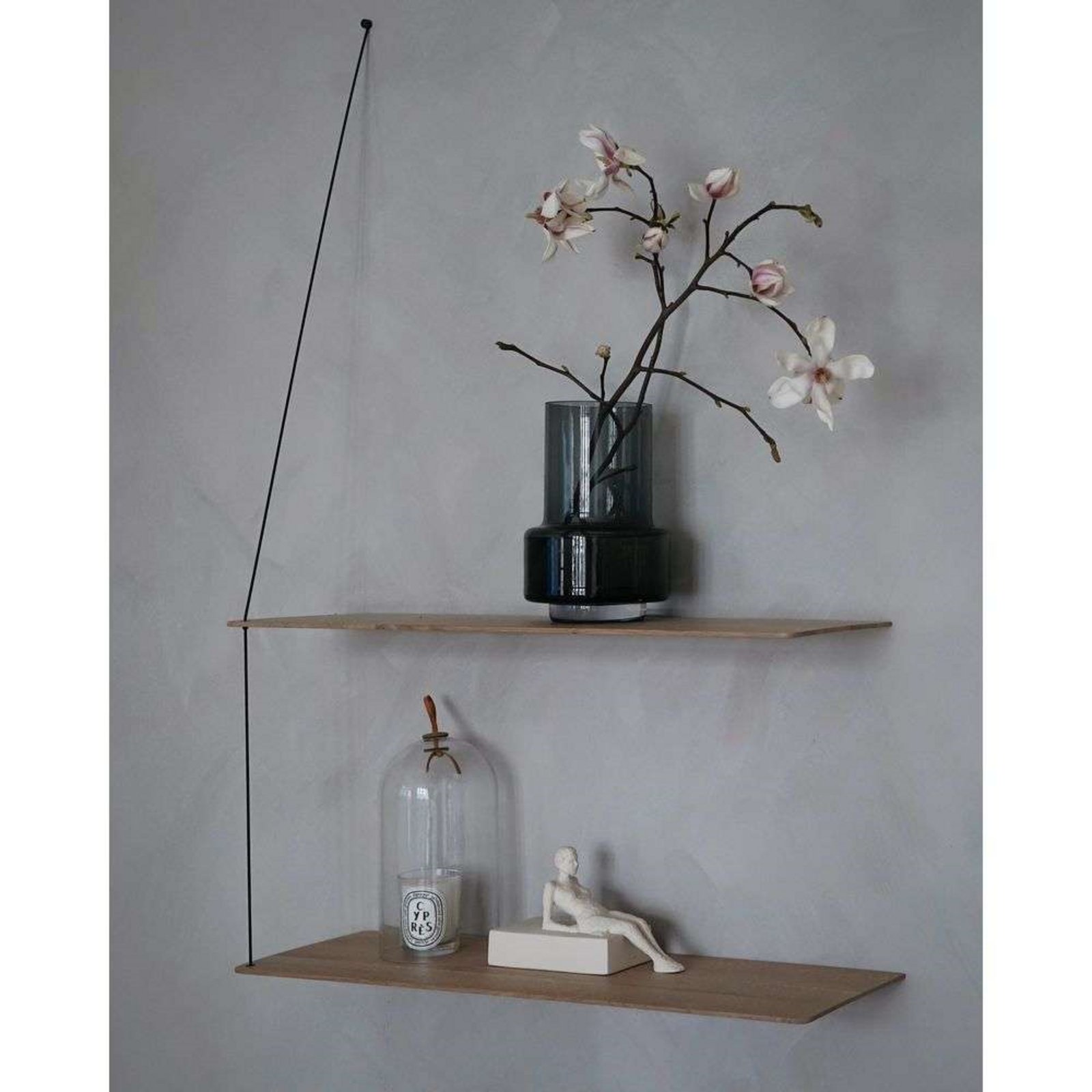 Stedge Shelf L80 Smoked Oak - Woud