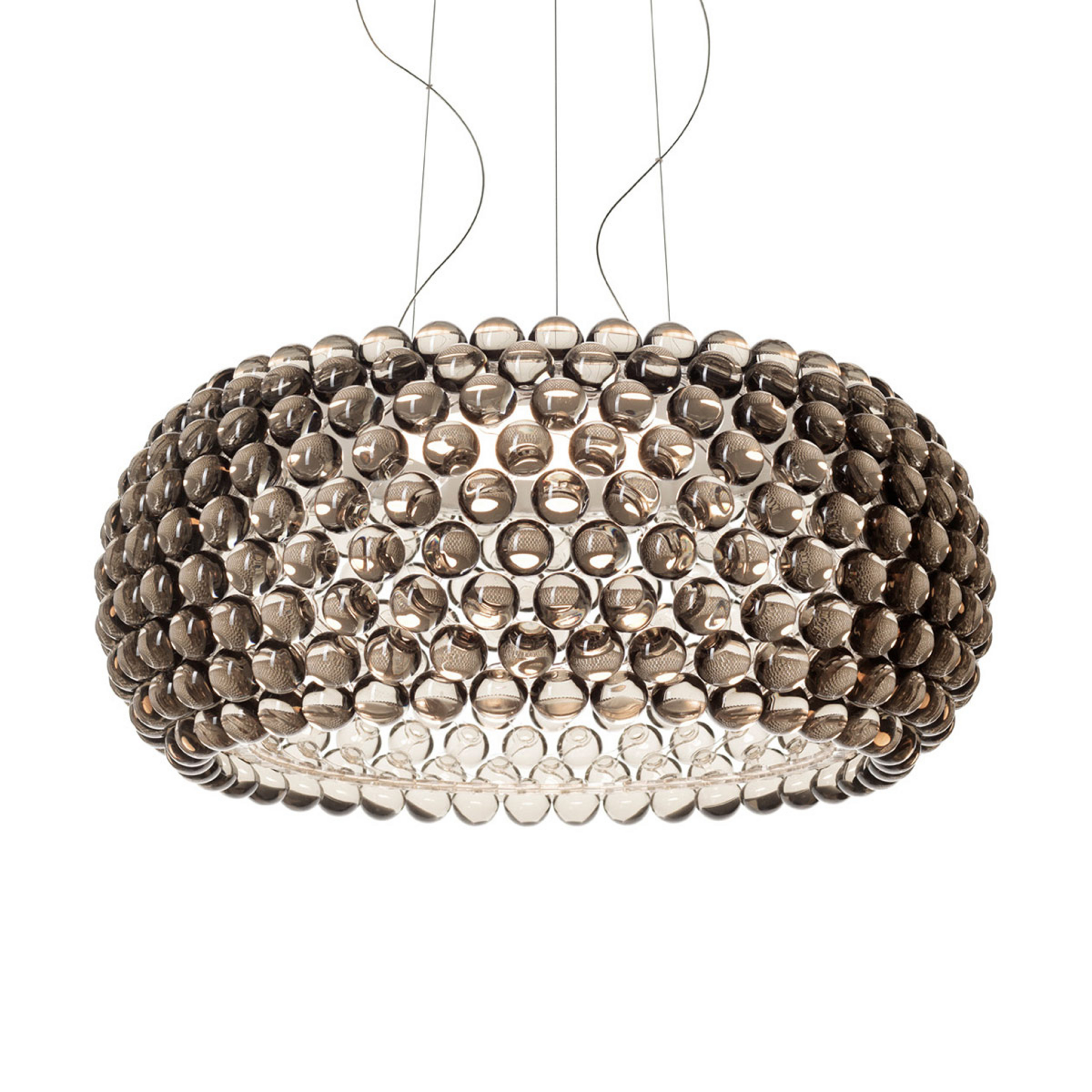 Caboche Plus Grande LED-Pendelleuchte, grau - Foscarini