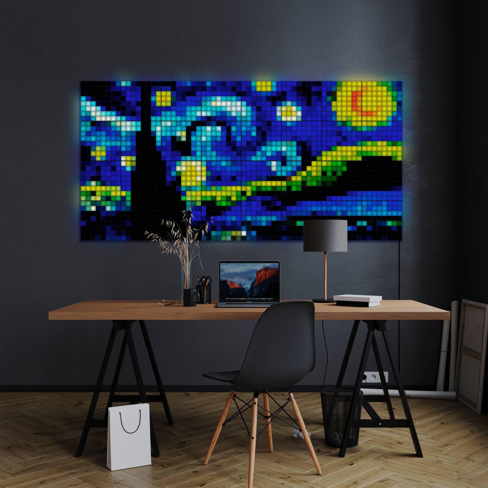  Twinkly Twinkly Rgb-squares Black, Ip20, 1+5 Starter Set, Uk/ie 