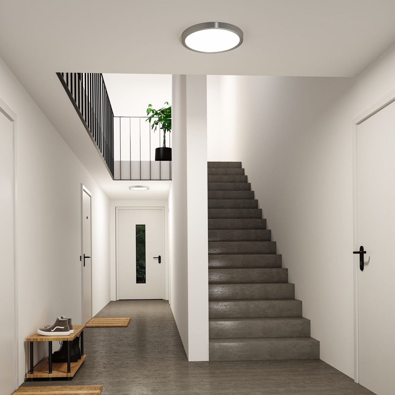 LED stropní svítidlo Paulmann Abia 2, Ø 40 cm, chrom, CCT LED stropní svítidlo Paulmann Abia 2, Ø 40 cm, chrom, CCT