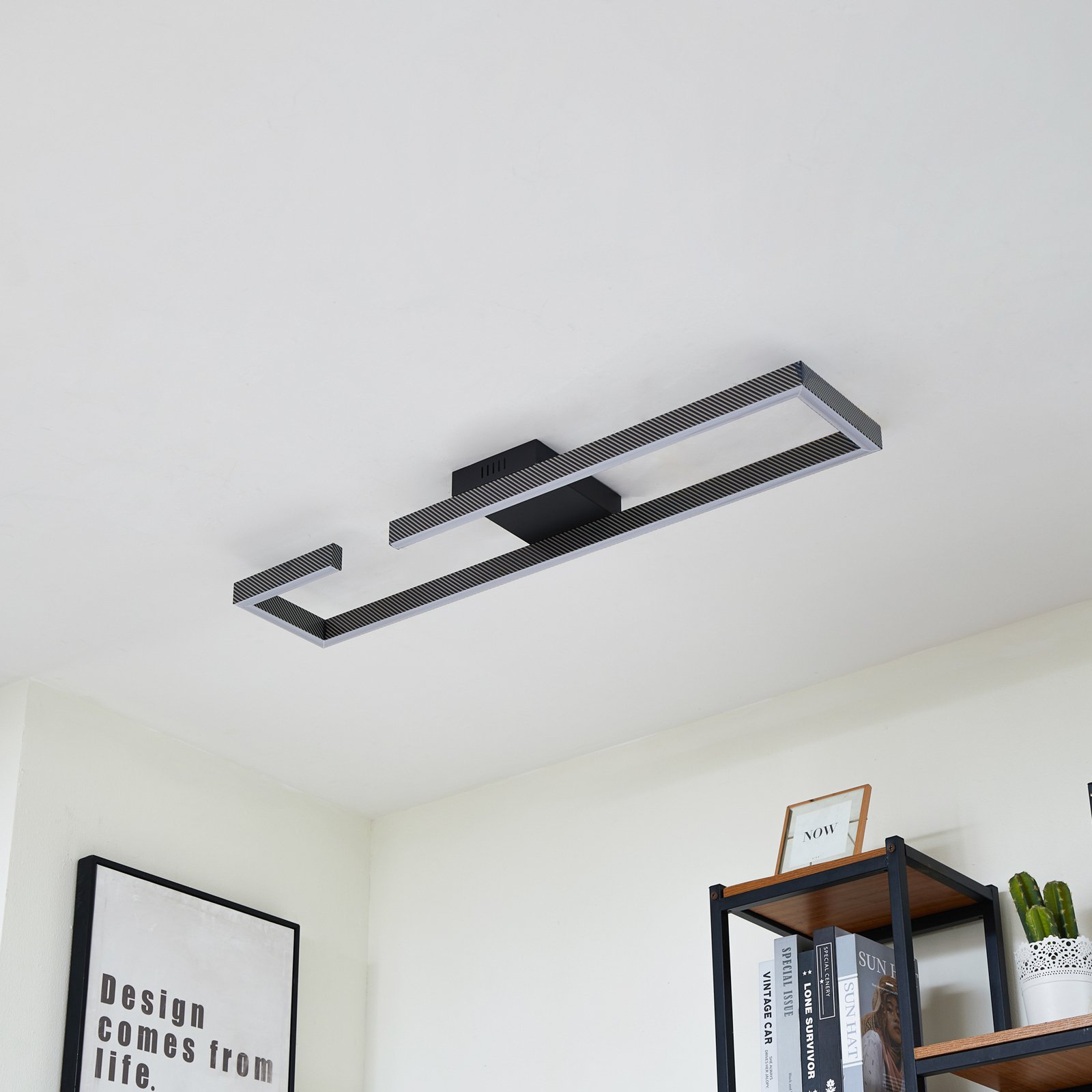 Yvor LED Plafond Svart - Lucande
