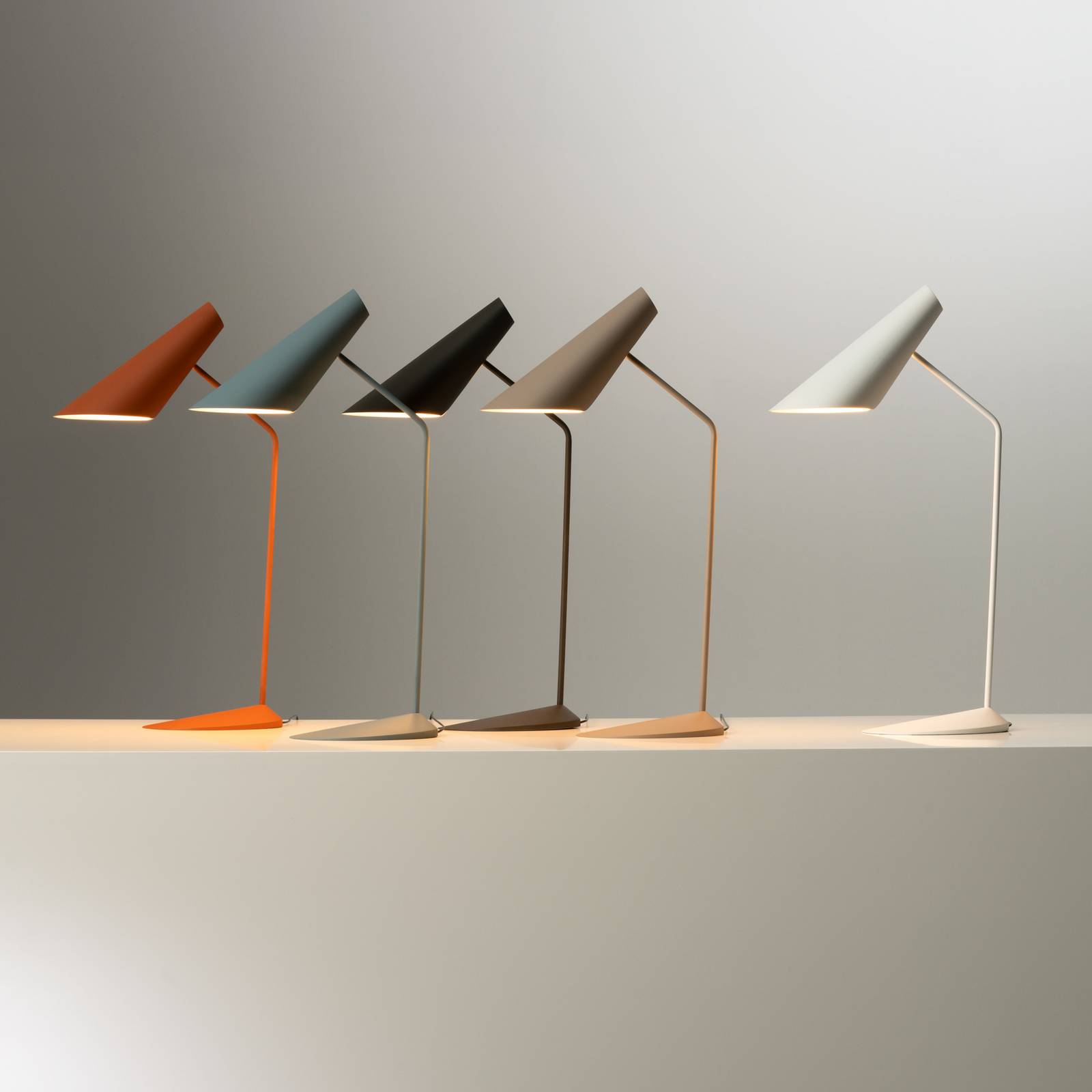  Vibia Vibia Led Table Lamp I.cono, Reddish Brown, Height 56 Cm, 2,700 K 