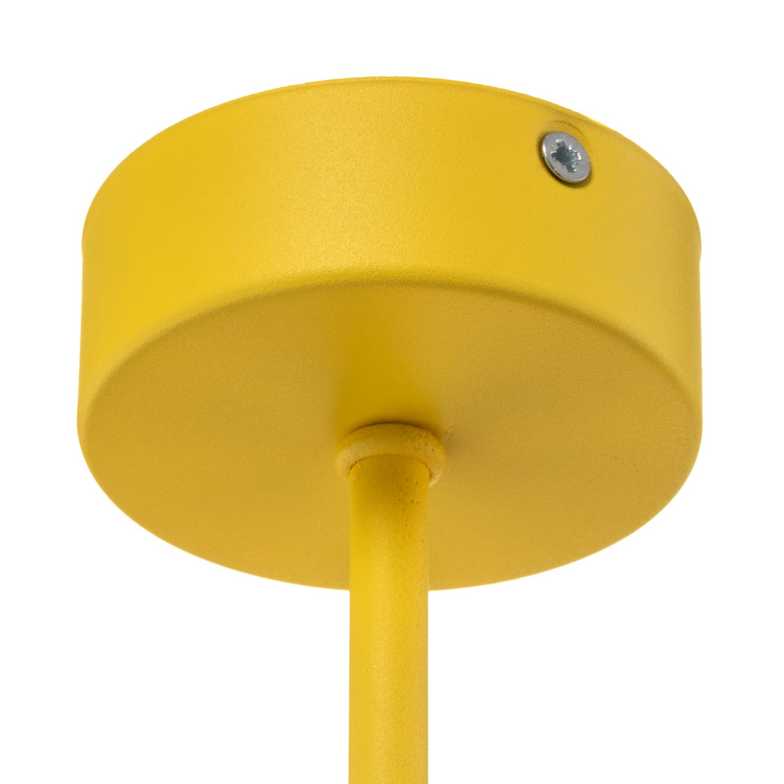 Taklampe Mado av stål, gul, 1 lyskilde
