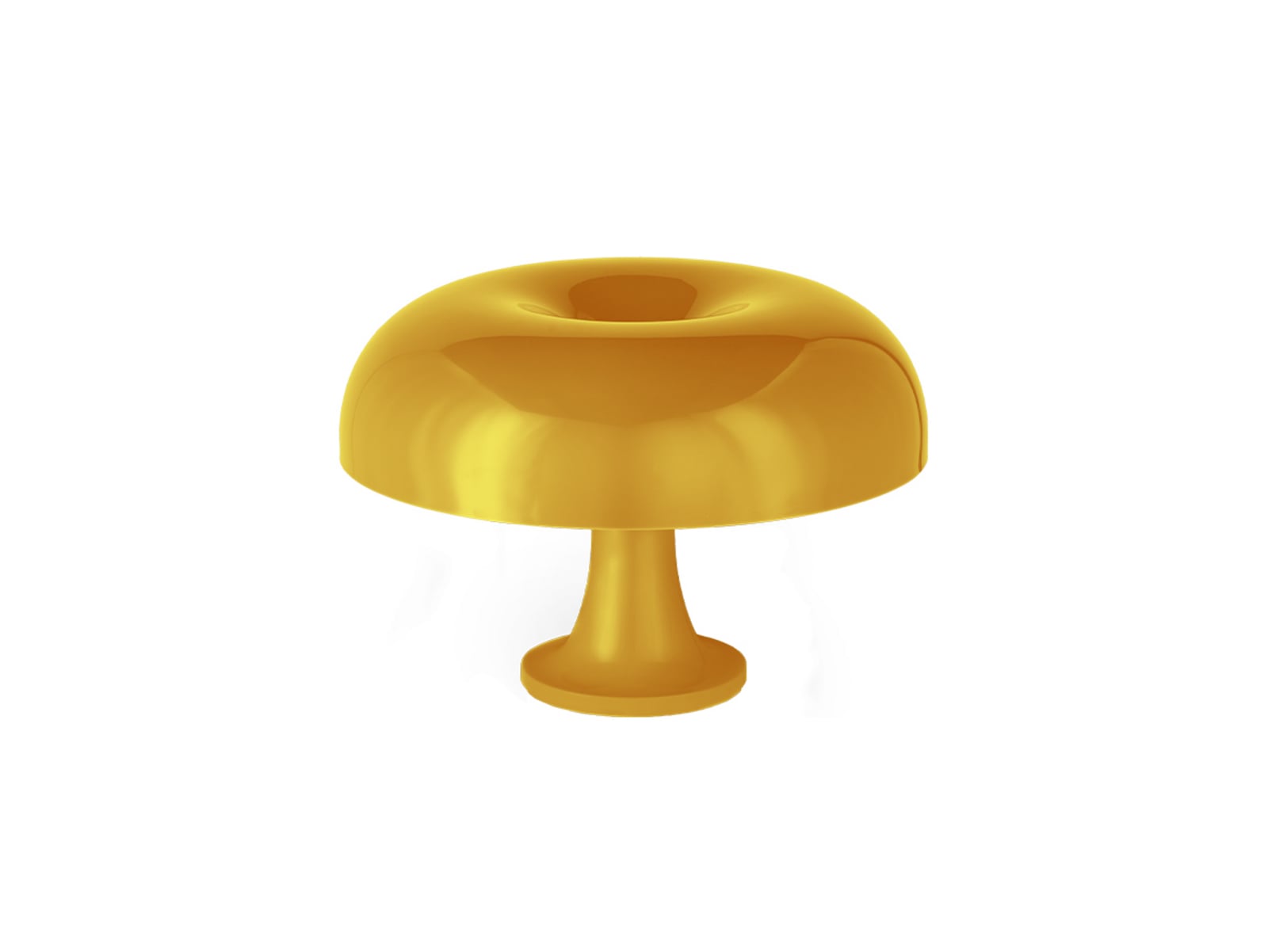 Lampe à poser Artemide Nessino, jaune, hauteur 22 cm