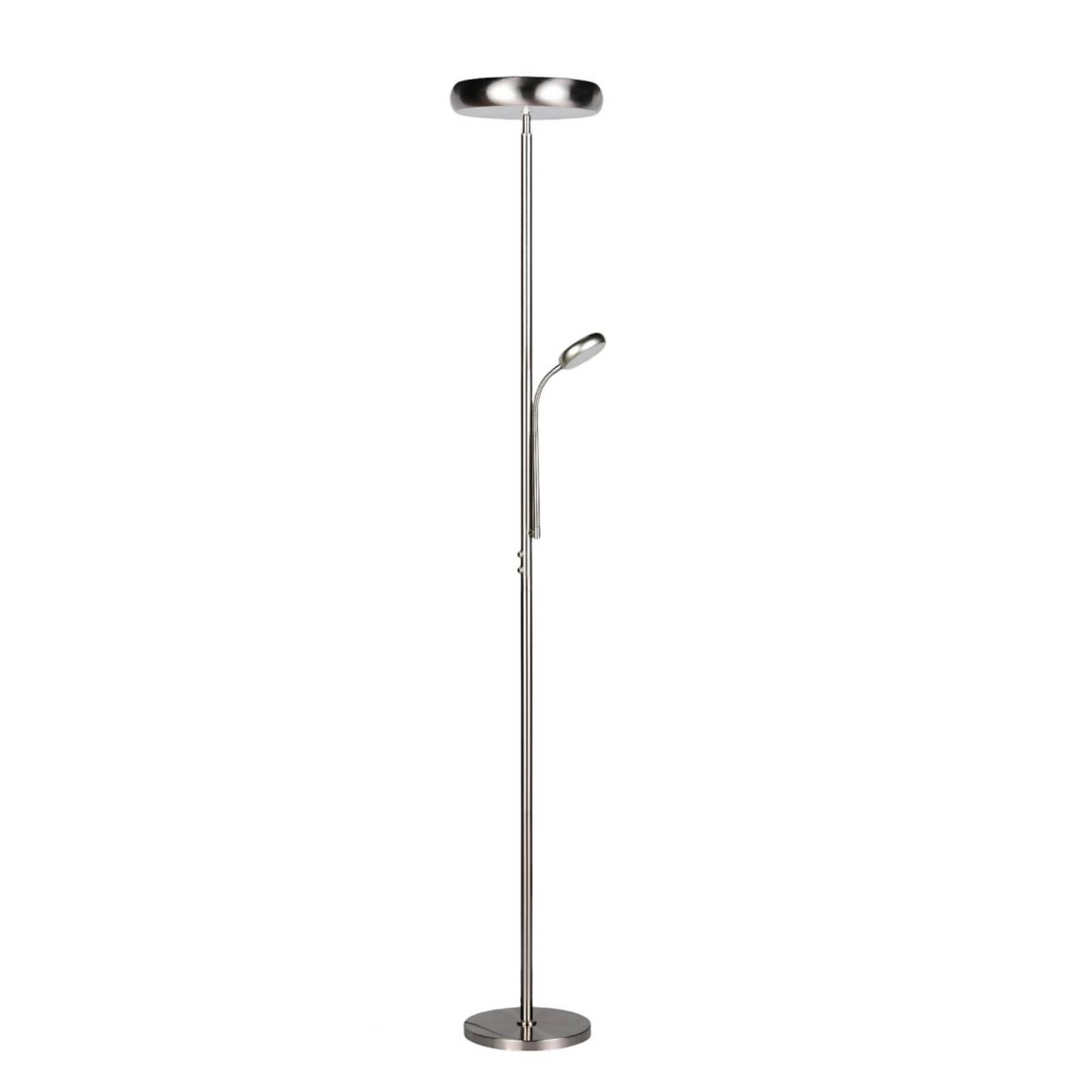 REALITY LED-Stehleuchte Palermo R45741107, 23W, 3000... 6500K, 2500lm, CCT, IP20, Nickel