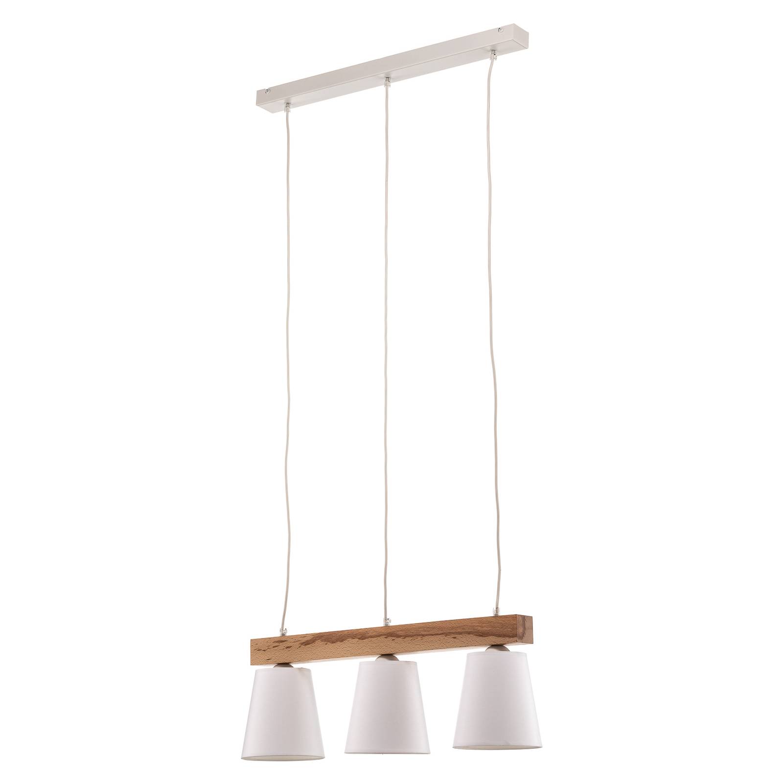 Aldonn függő lámpa textilbúrával, három izzós
