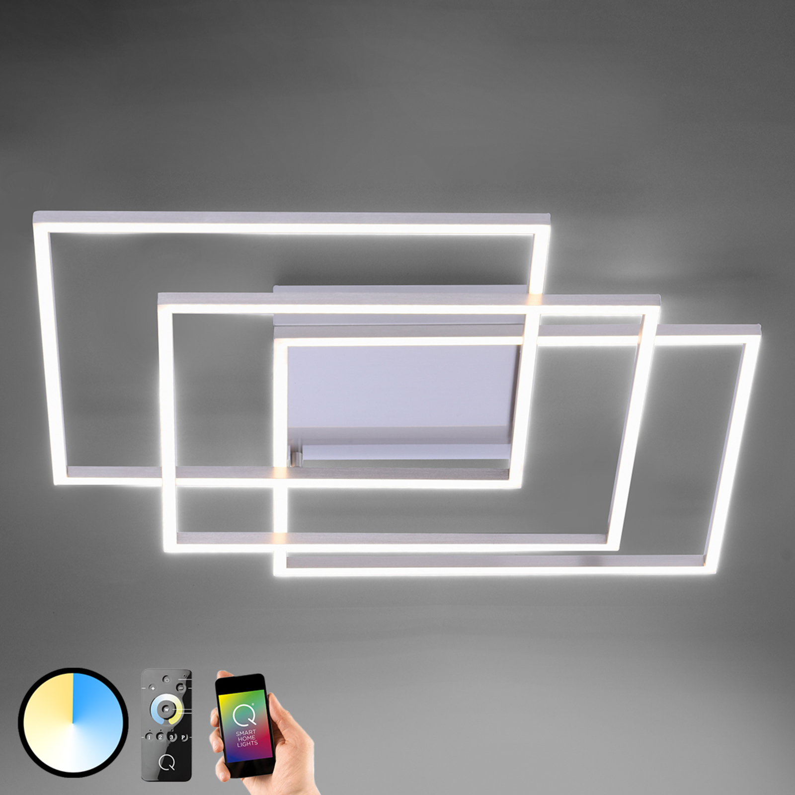 Paul Neuhaus Q-INIGO stropní LED světlo, 60cm