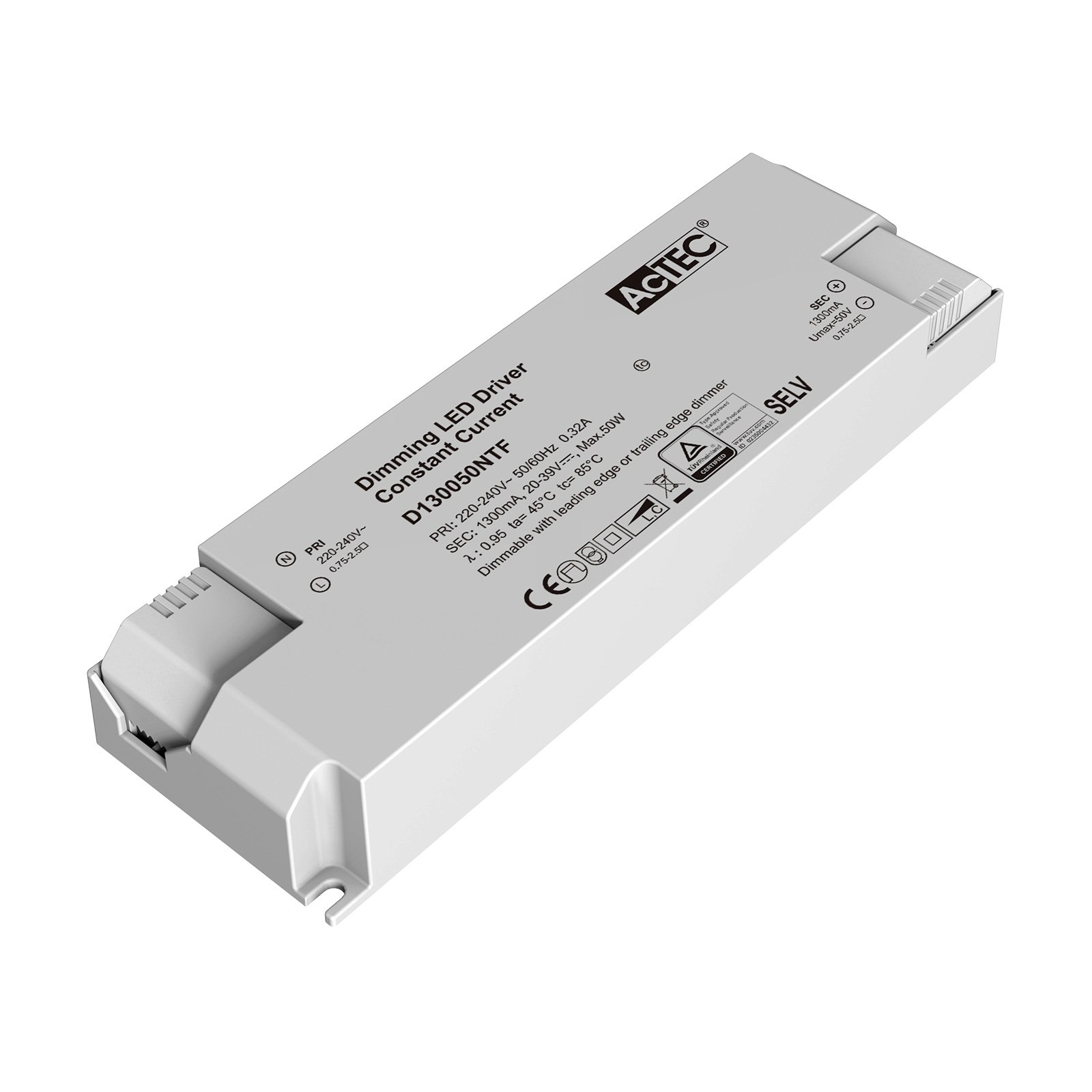 AcTEC Triac -LED-muuntaja CC maks. 50 W 1 300 mA