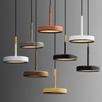 OLEV LED-Hängelampe OVERFLY, gold, Ø 15 cm, Metall, 927 dim