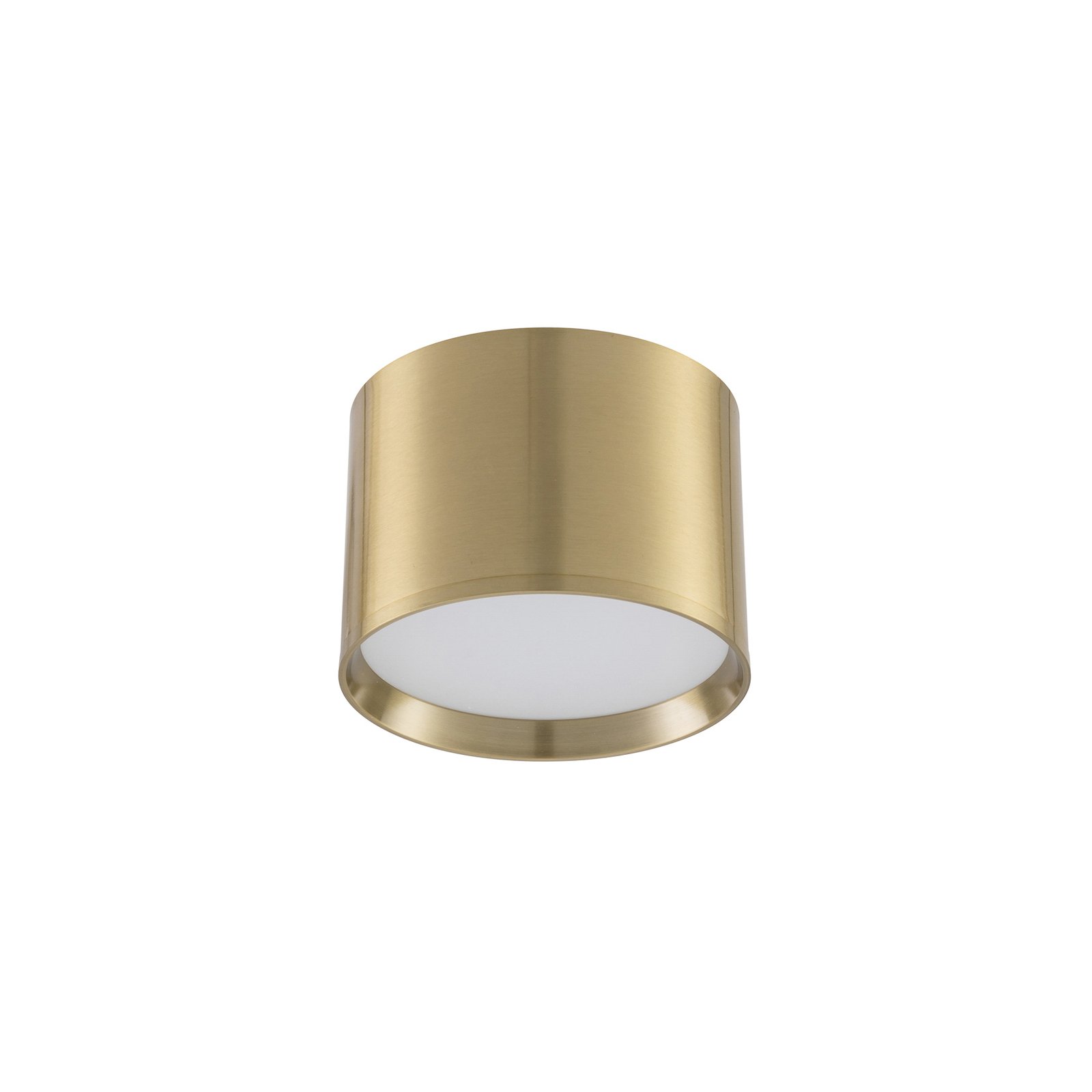 Lindby LED spotlight Nivoria, Ø 12 cm, gold-coloured, set of 4