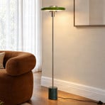 Piantana Lindby Branford, stile retrò, verde, metallo/marmo