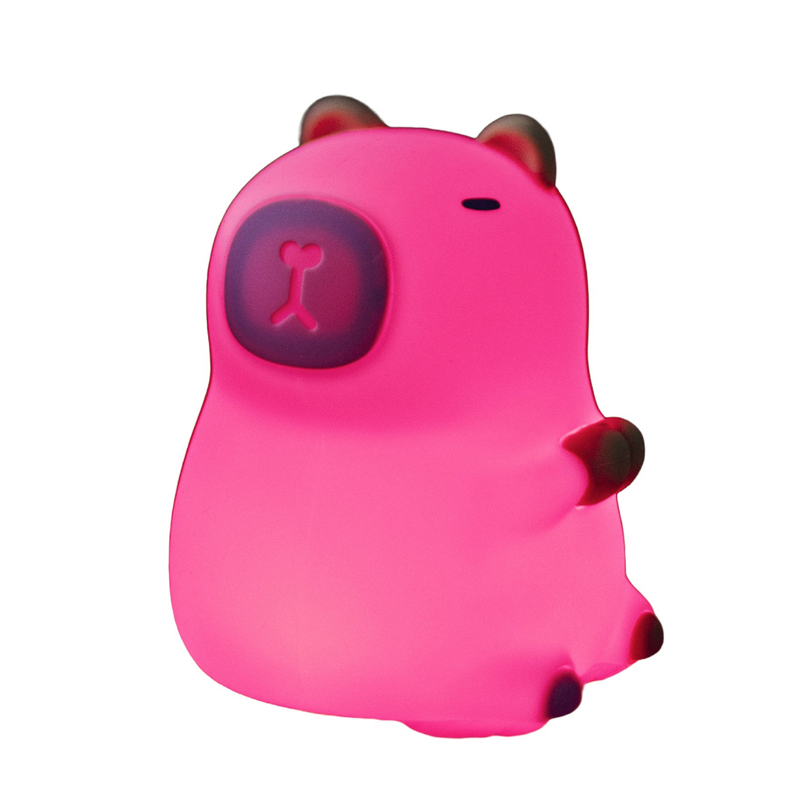 Capybara LED punjiva noćna svjetiljka, bijela/smeđa, 11 cm, RGB, osjetljiva na Capybara LED punjiva noćna svjetiljka, bijela/smeđa, 11 cm, RGB, osjetljiva na