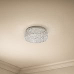 Sparkling LED ceiling light Felias, round shape