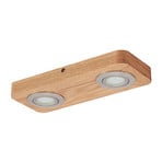 Mikari 2 LED Ceiling Lamp Wood - Lindby